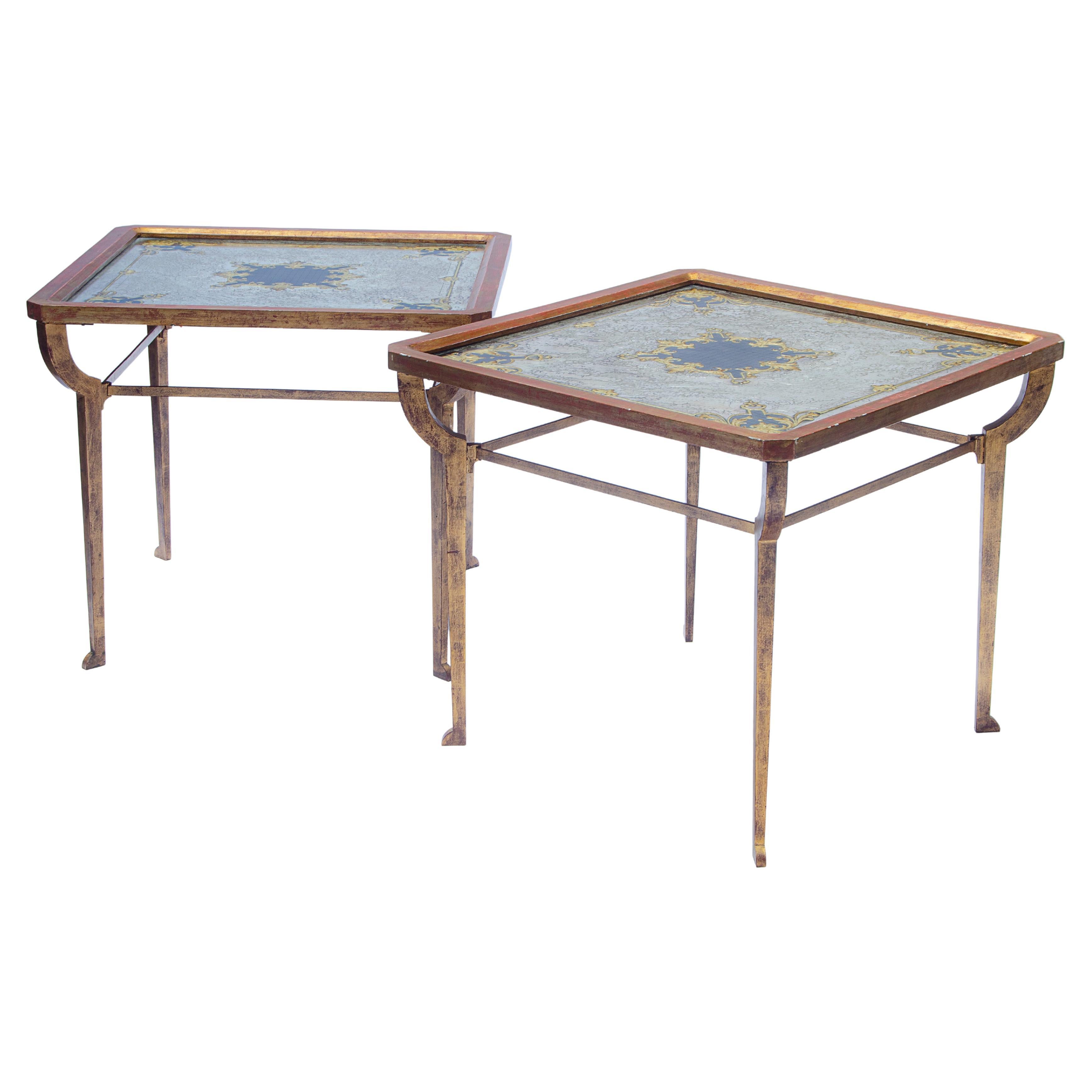 Paire de tables de Marc Du Plantier en vente