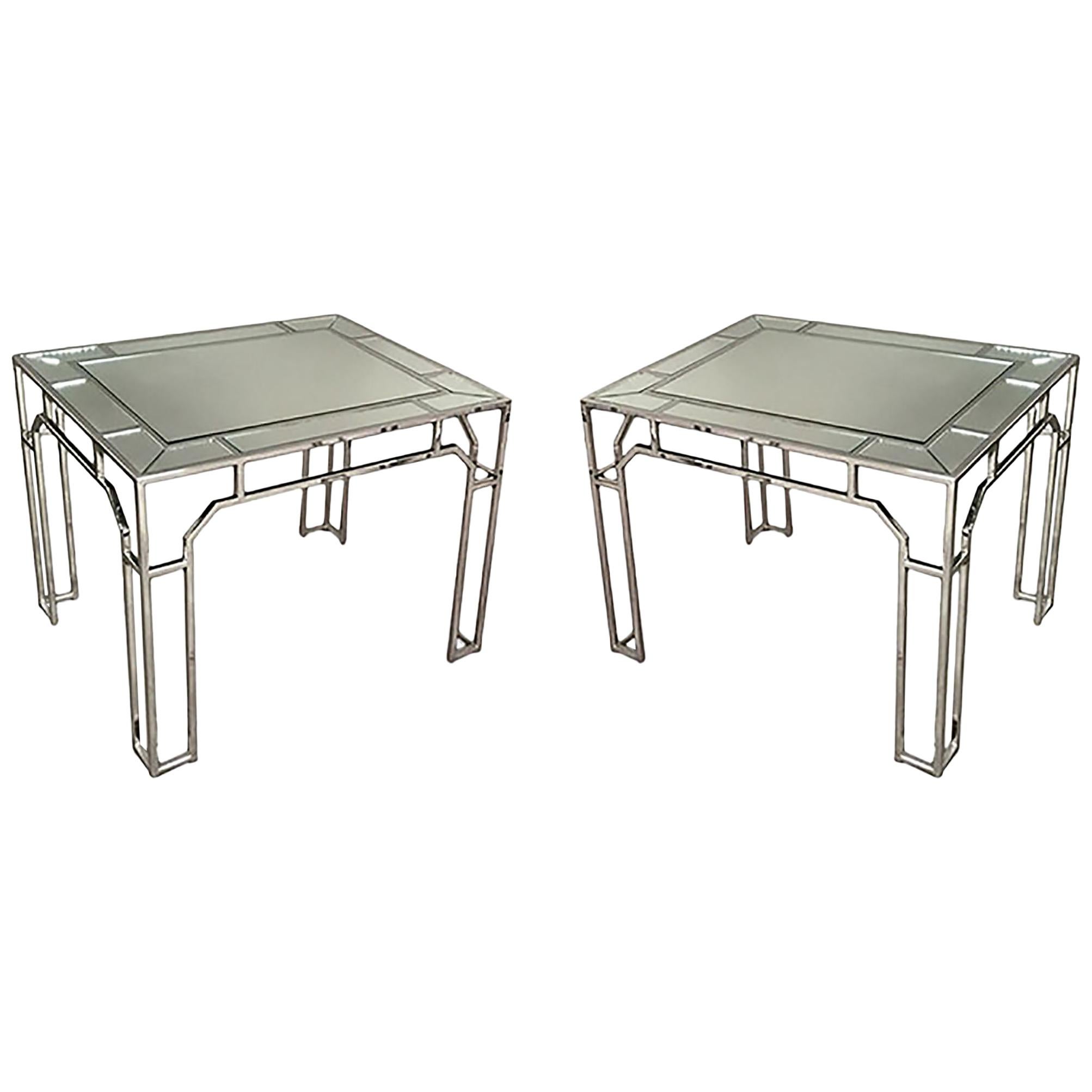 Pair of Tables in the Style of Milo Baughman