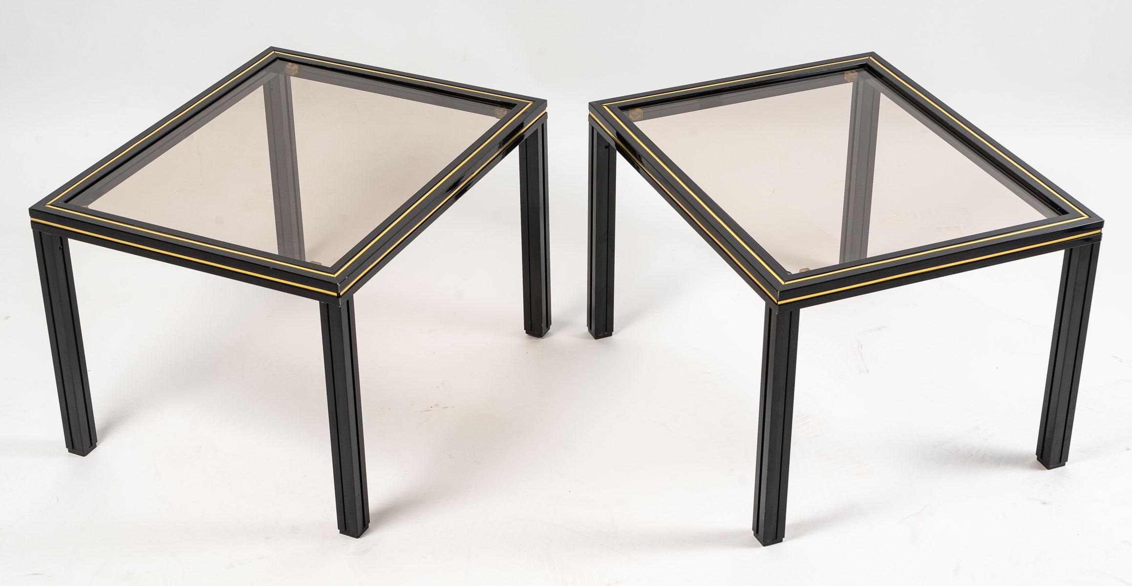 Pair of tables in the style of Pierre Vandel, 1970 1