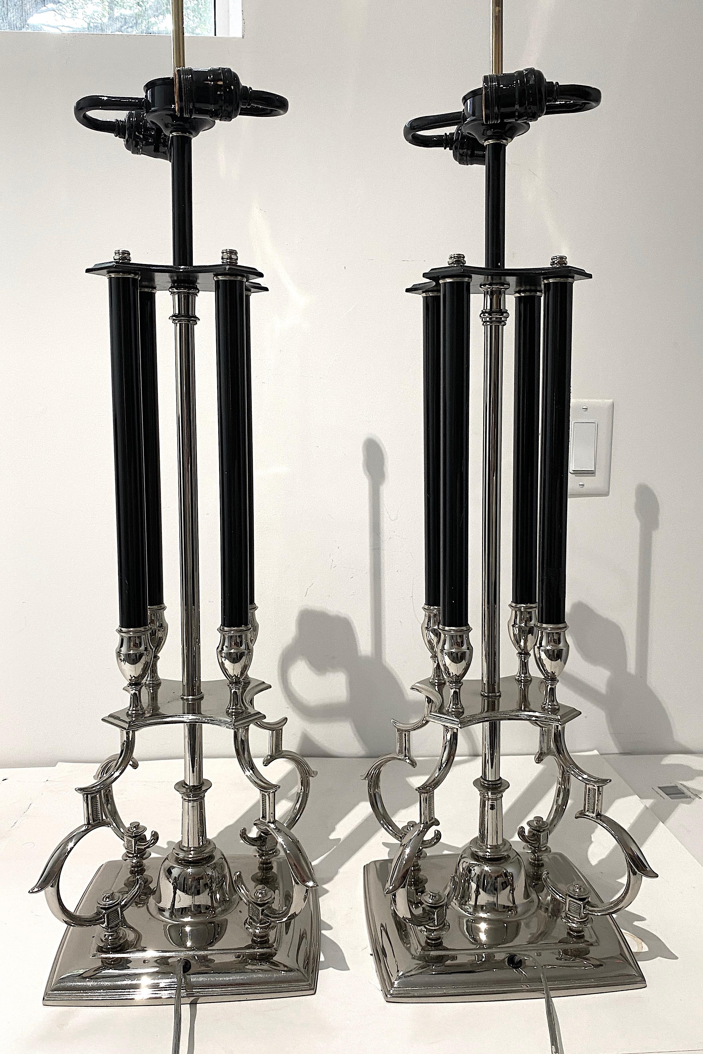 Pair of Stiffel Table Lamps Tommi Parzinger Style  In Good Condition In West Palm Beach, FL
