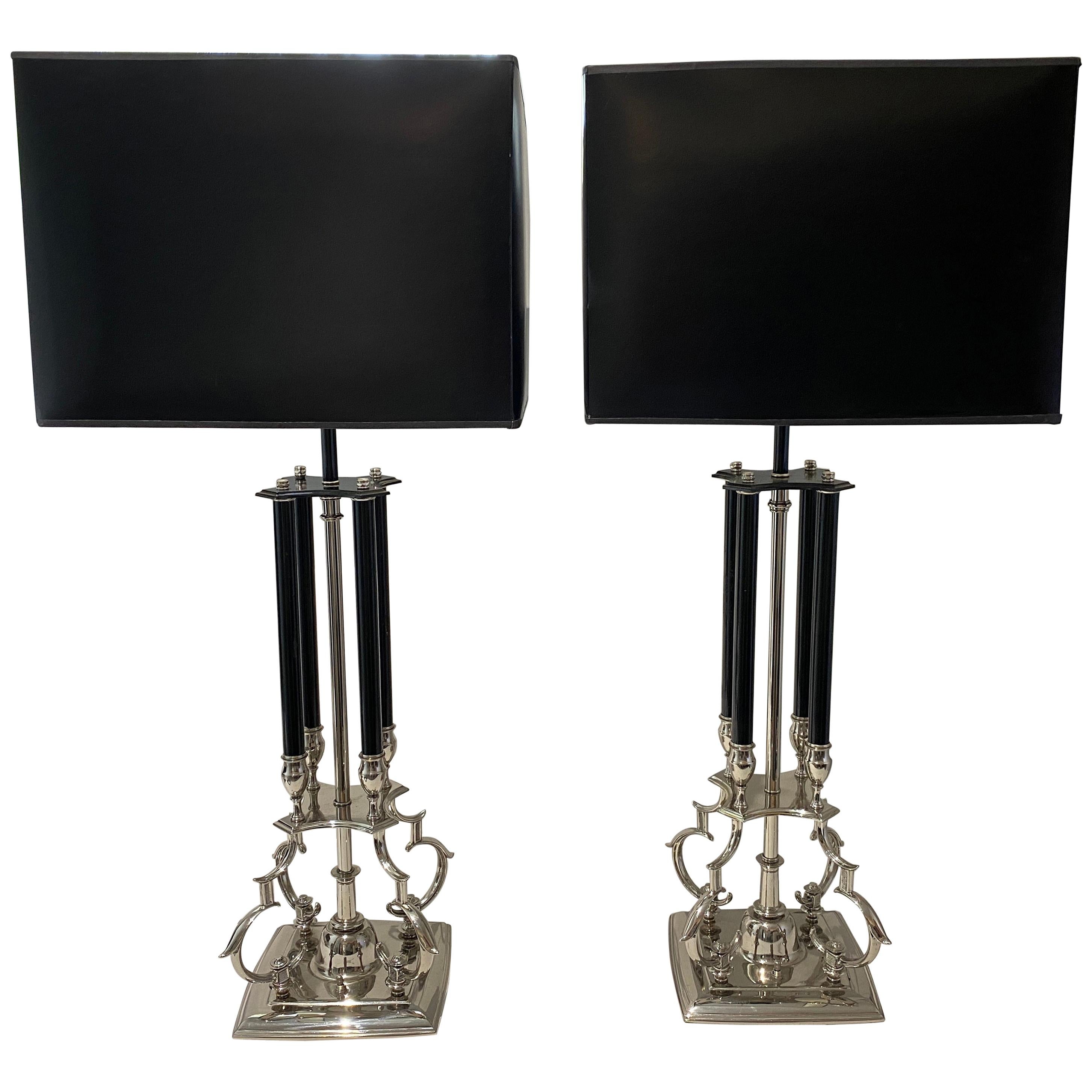 Pair of Stiffel Table Lamps Tommi Parzinger Style 