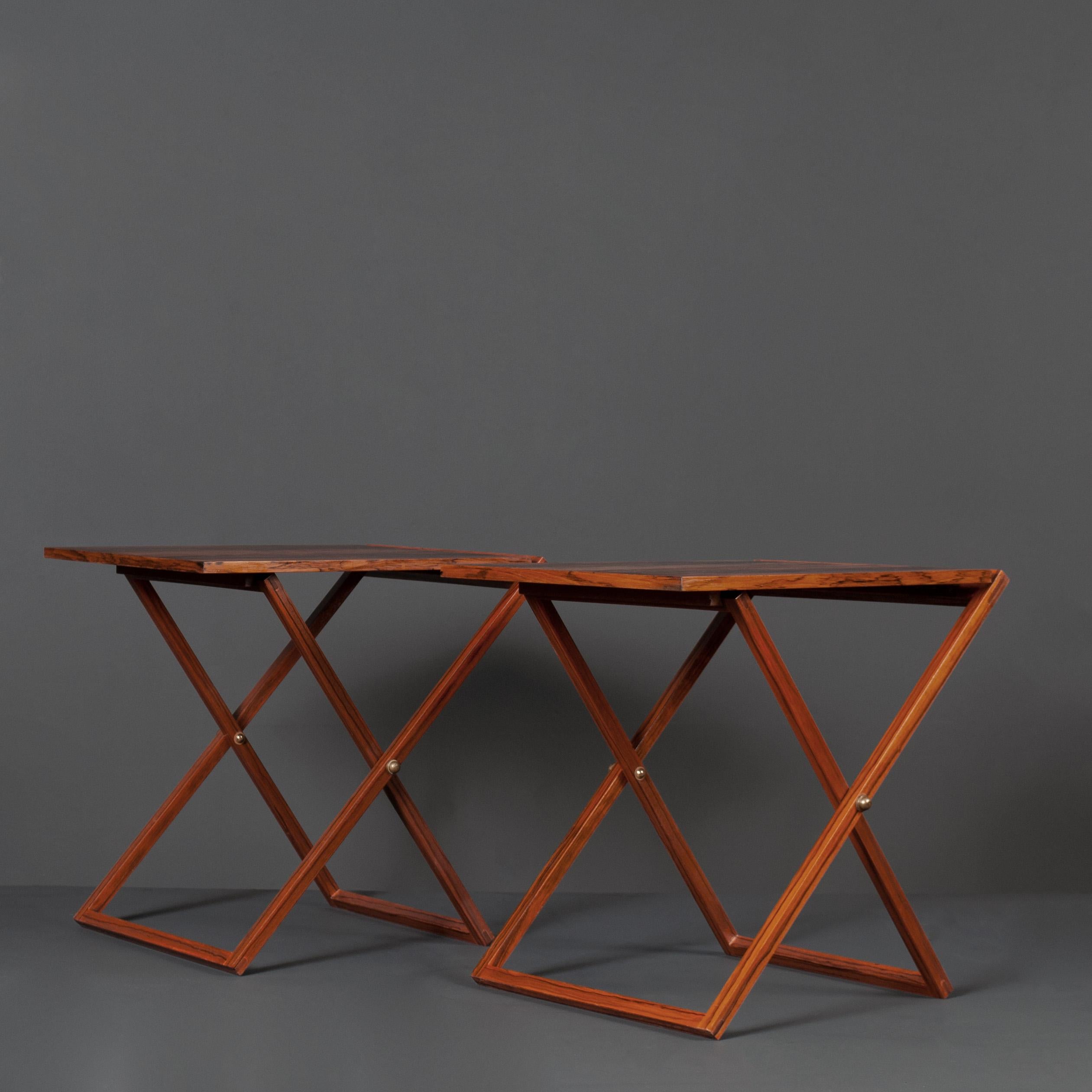 Danish Pair of Tables, Nightstands, Illum Wikkelso