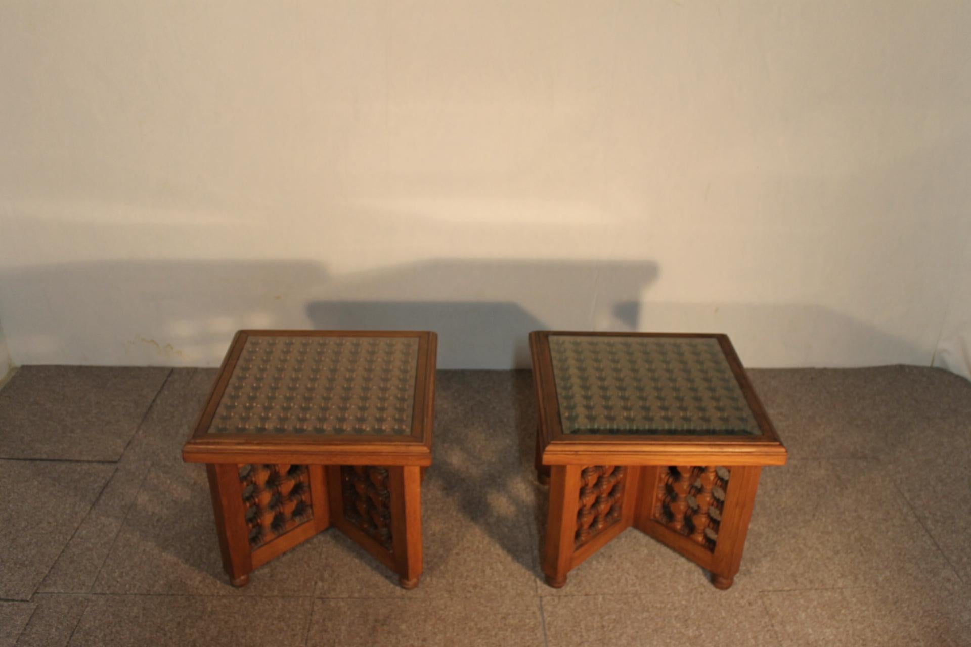 Pair of Tables, Rabié Fly, Morocco, 1970 For Sale 6