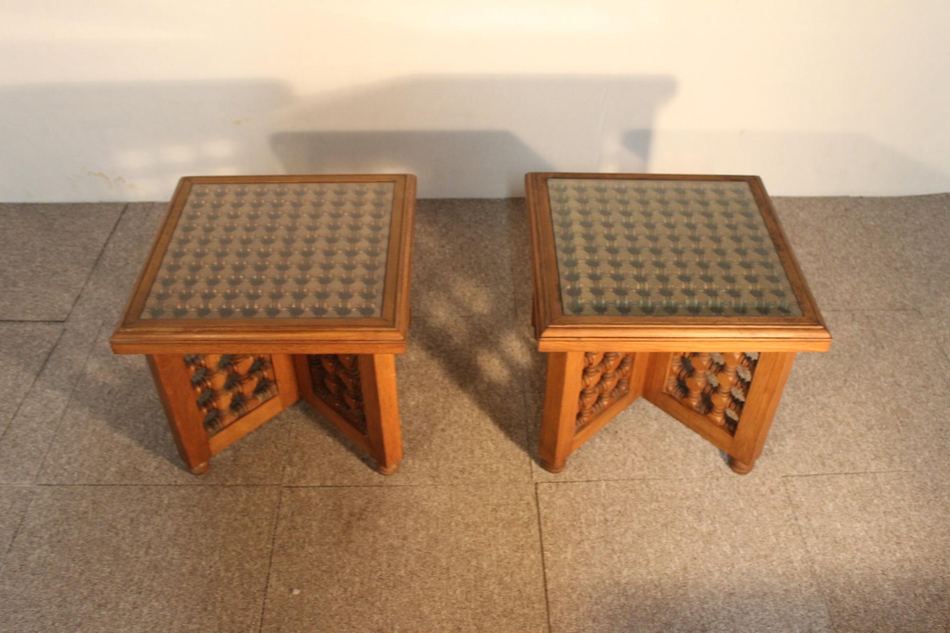 Pair of Tables, Rabié Fly, Morocco, 1970 For Sale 7