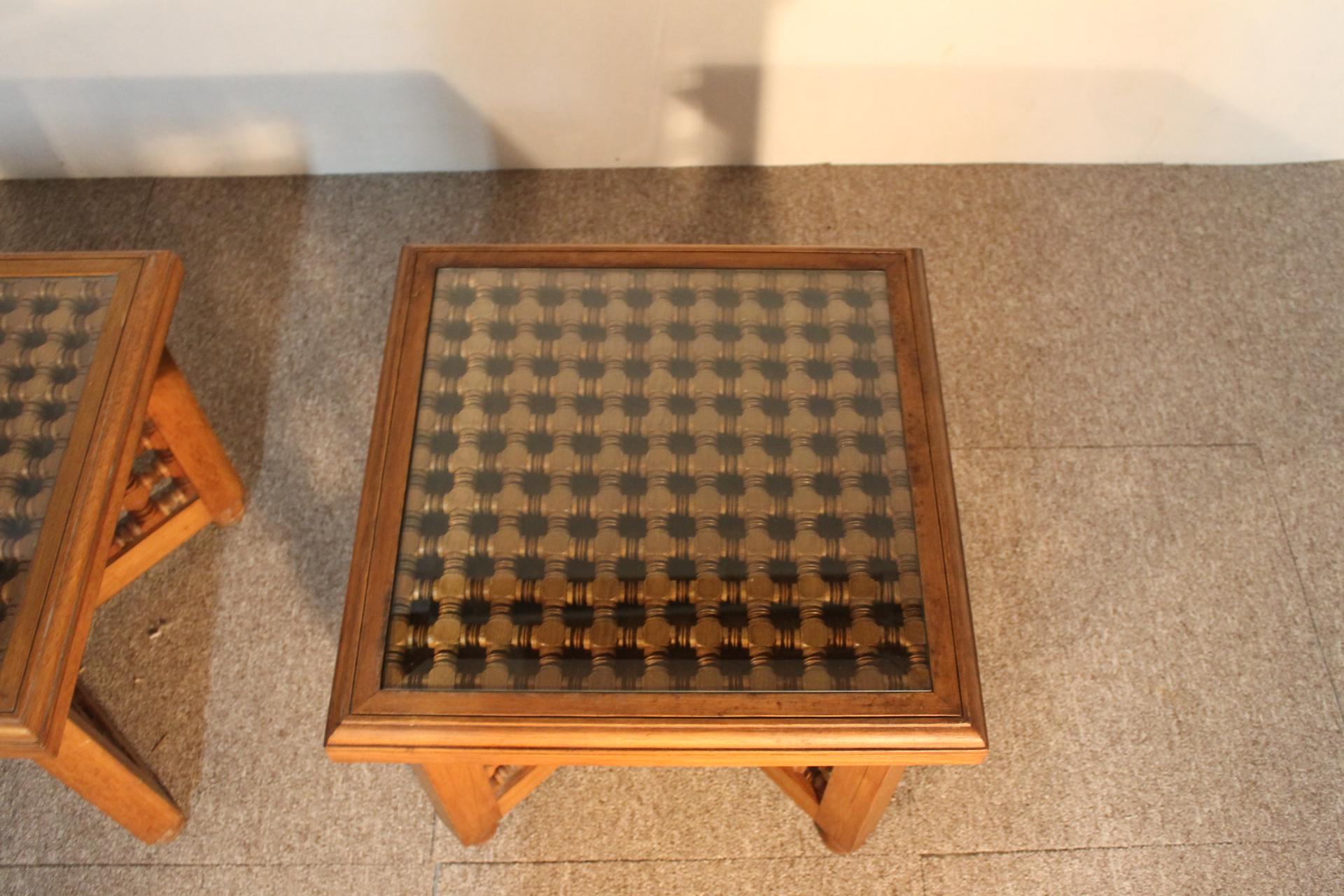 Pair of Tables, Rabié Fly, Morocco, 1970 For Sale 8