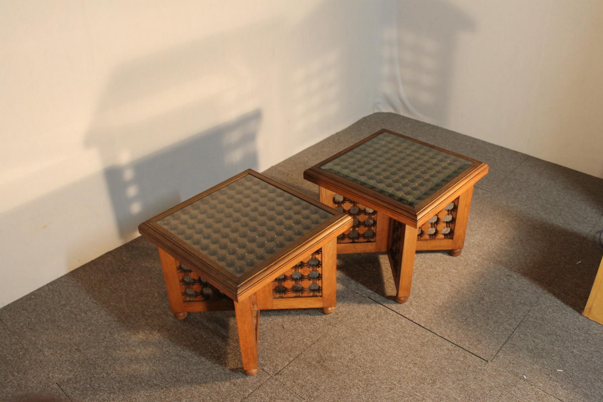 Late 20th Century Pair of Tables, Rabié Fly, Morocco, 1970 For Sale