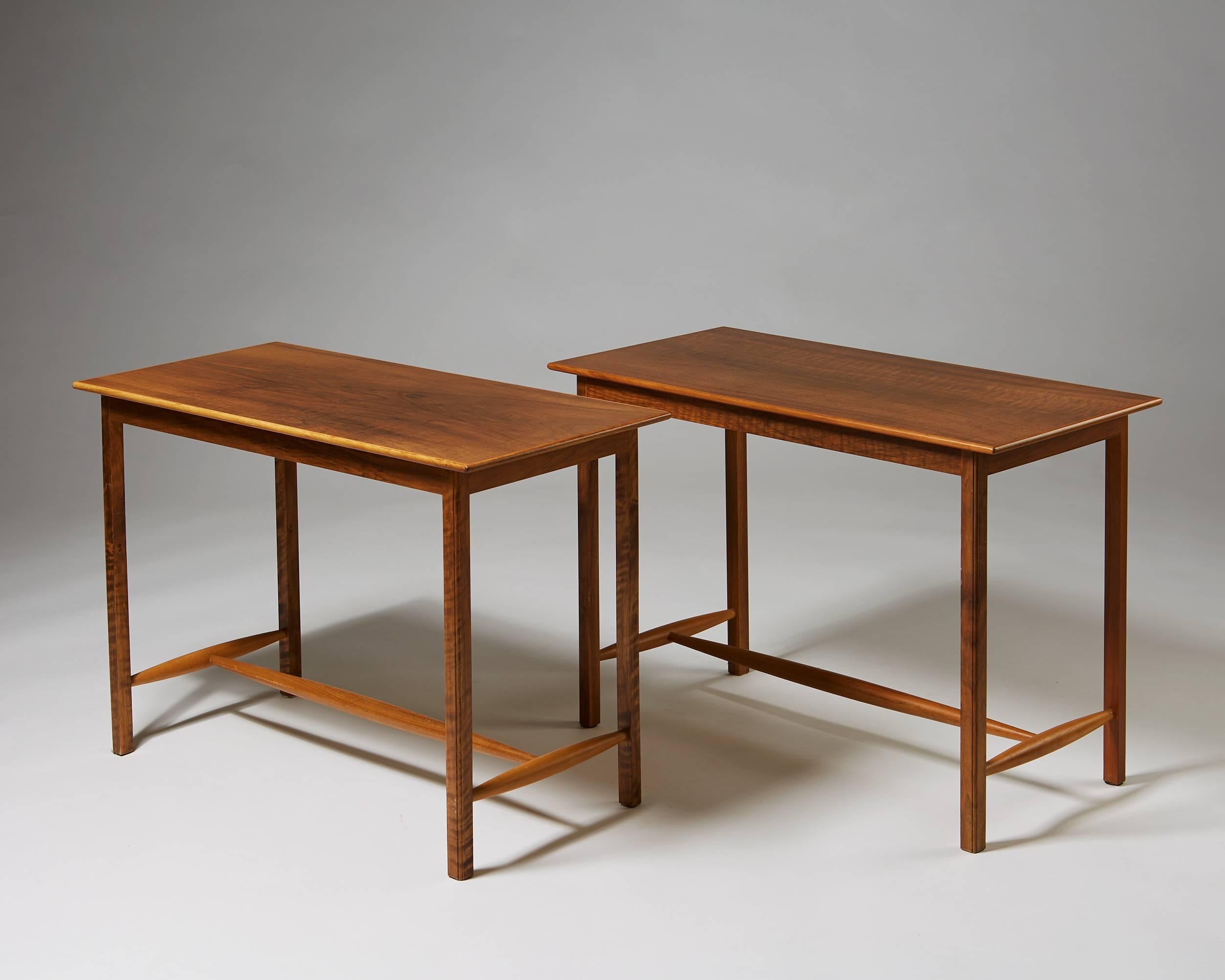 Swedish Pair of Tables/Sideboards Designed by Josef Frank for Svenskt Tenn, Sweden