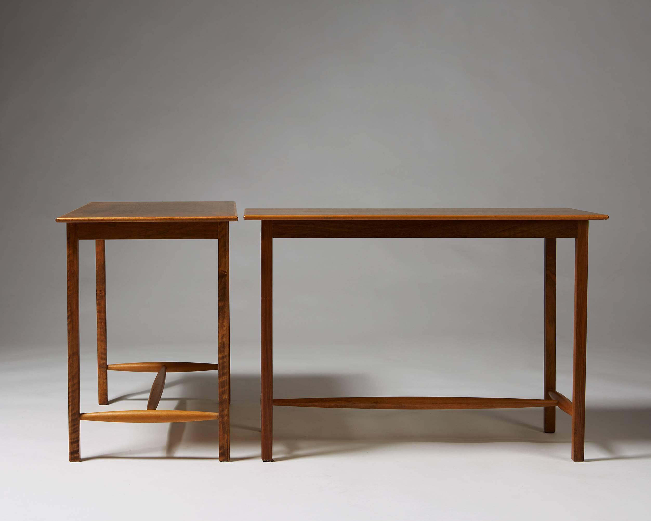 Pair of Tables/Sideboards Designed by Josef Frank for Svenskt Tenn, Sweden In Excellent Condition In Stockholm, SE