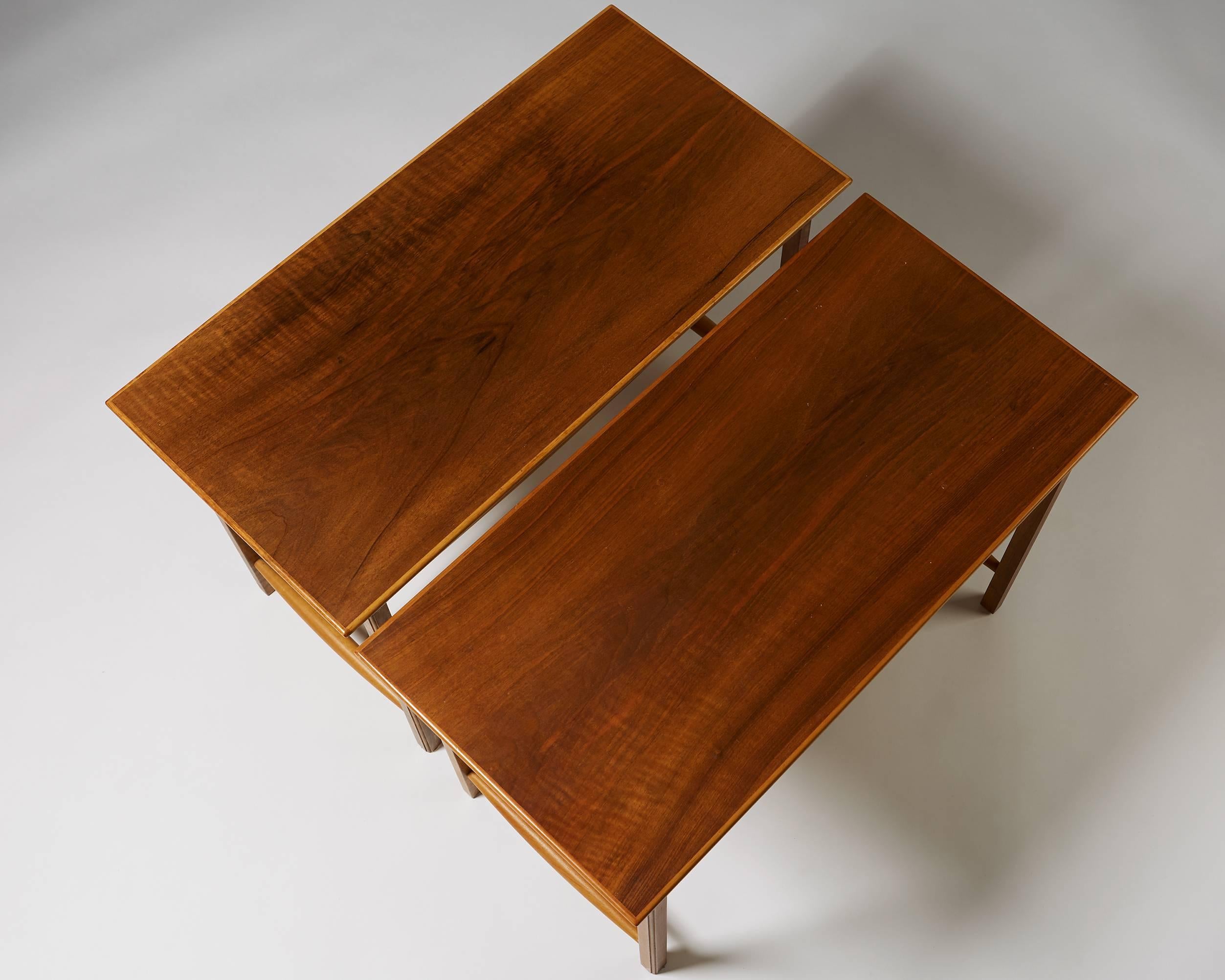 Mid-20th Century Pair of Tables/Sideboards Designed by Josef Frank for Svenskt Tenn, Sweden