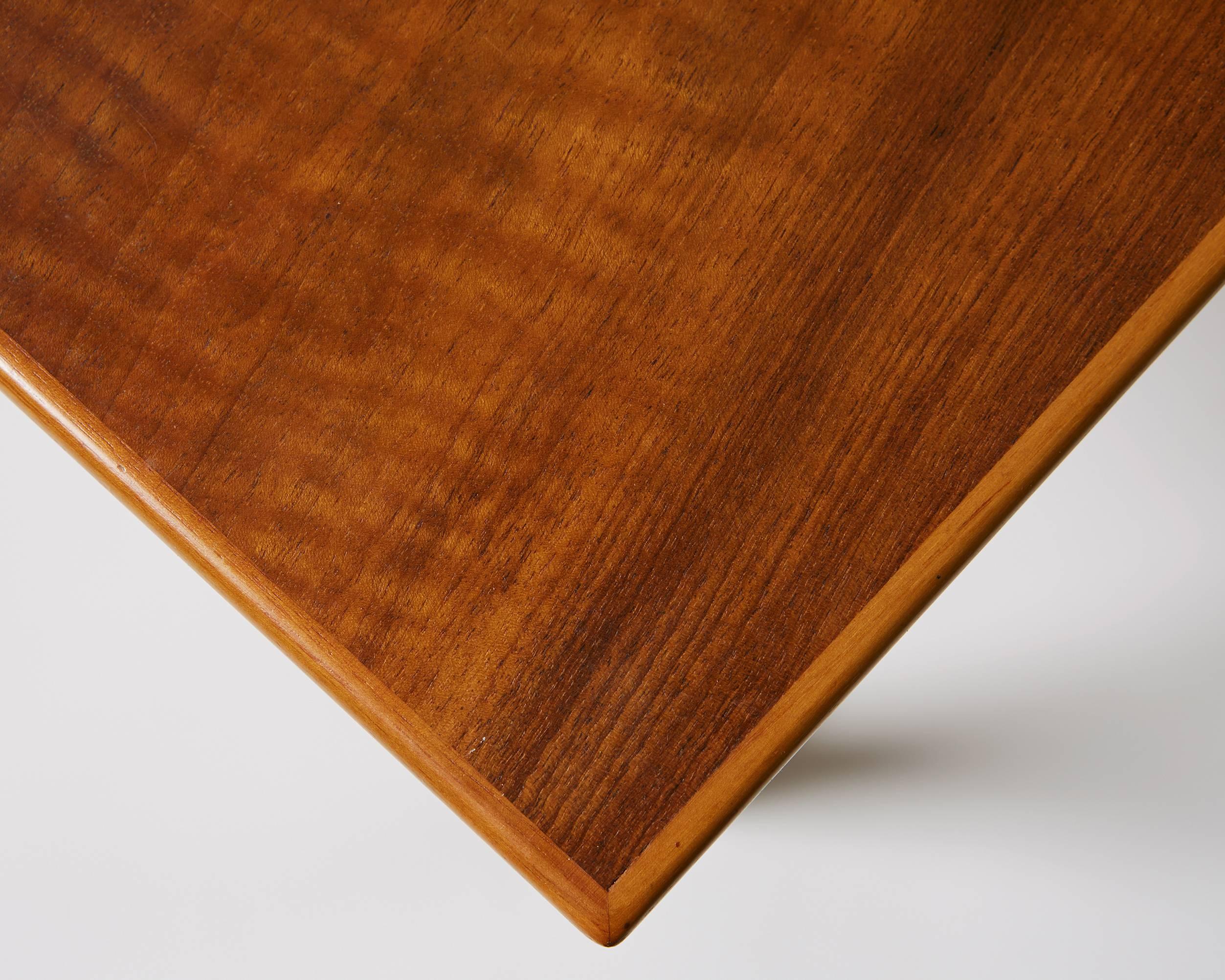 Walnut Pair of Tables/Sideboards Designed by Josef Frank for Svenskt Tenn, Sweden