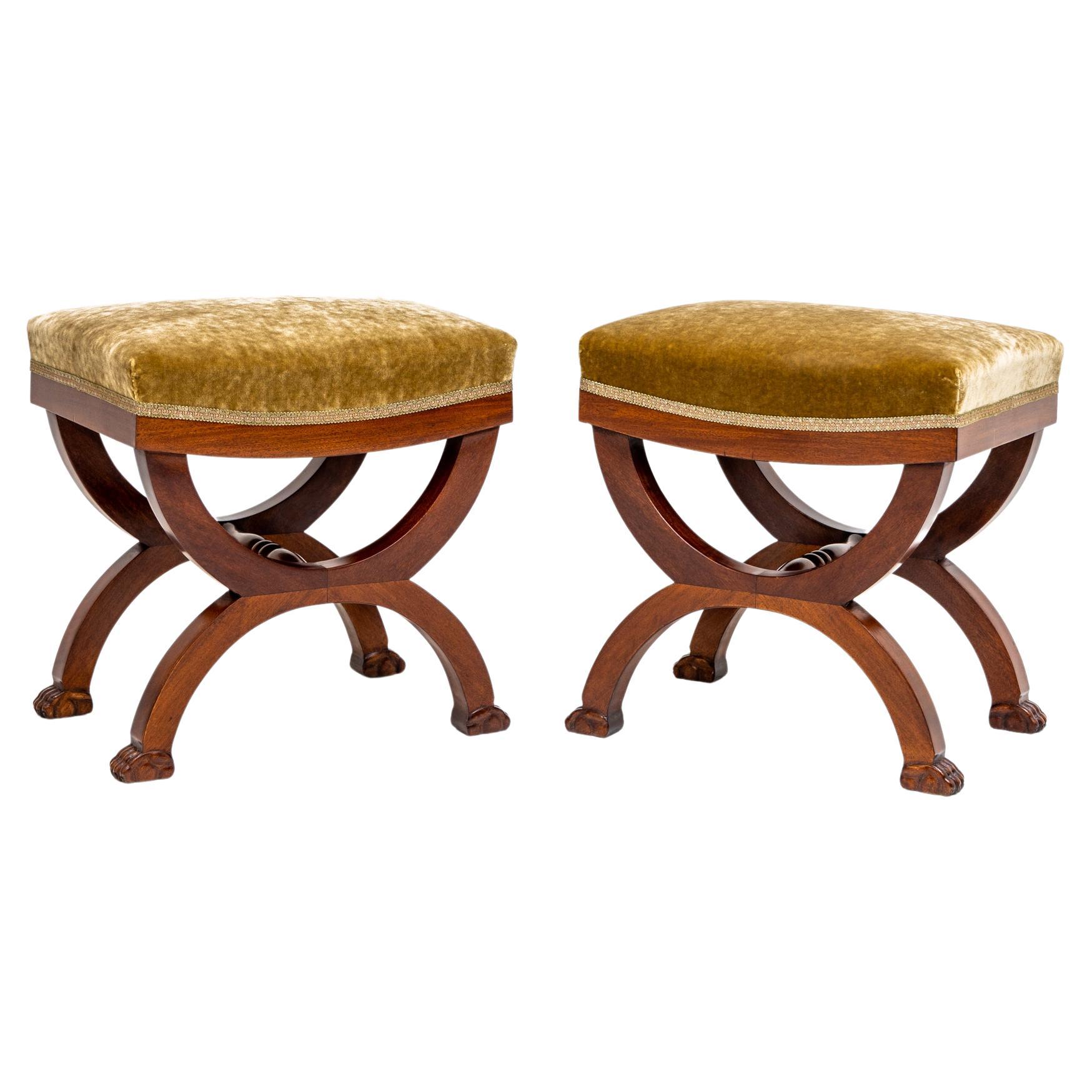 Pair of Tabourets, 2nd Half 19th Century