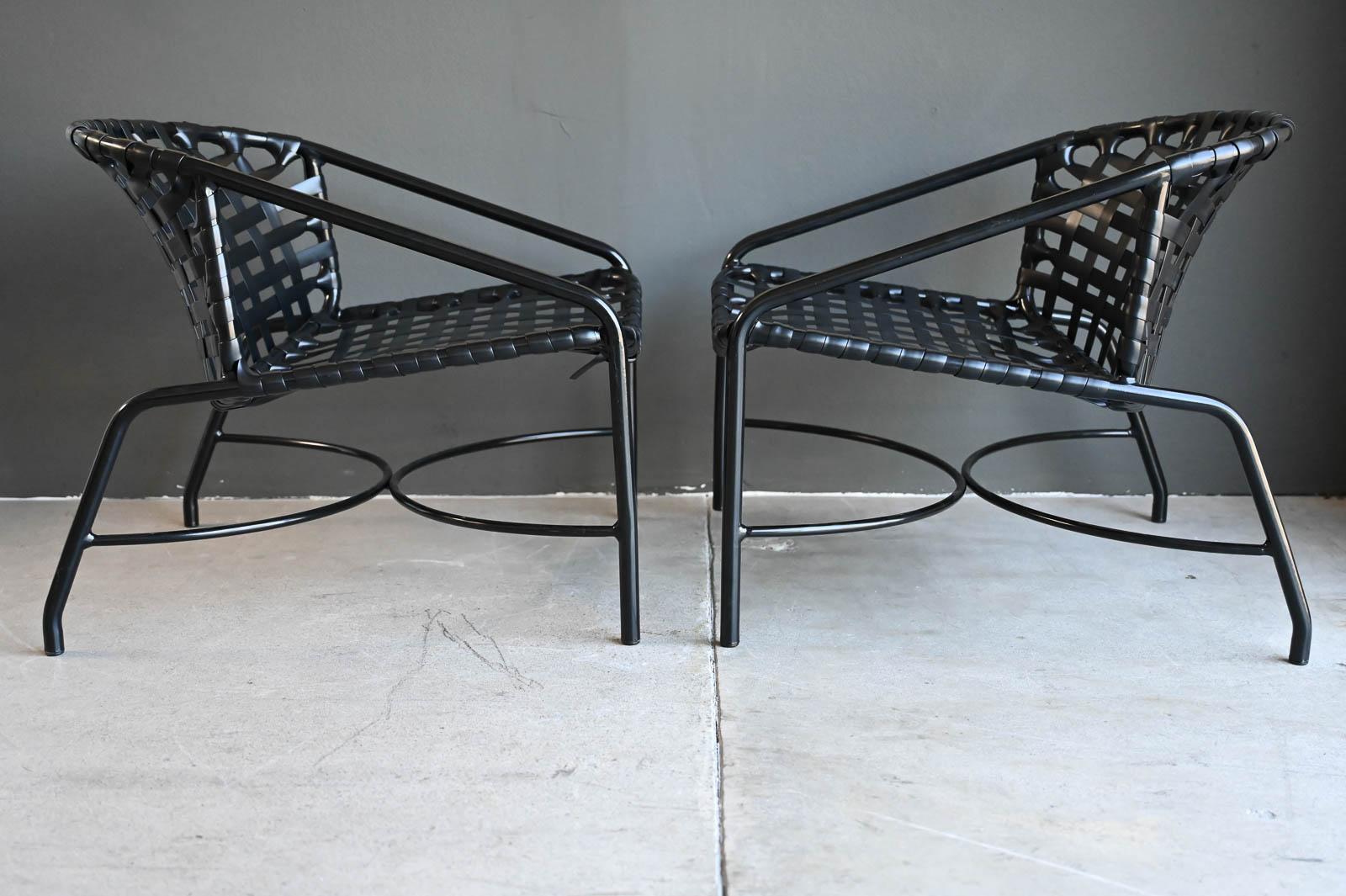 Mid-Century Modern Paire de fauteuils de salon Tadao Inouye pour Brown Jordan Kantan, vers 1960 en vente
