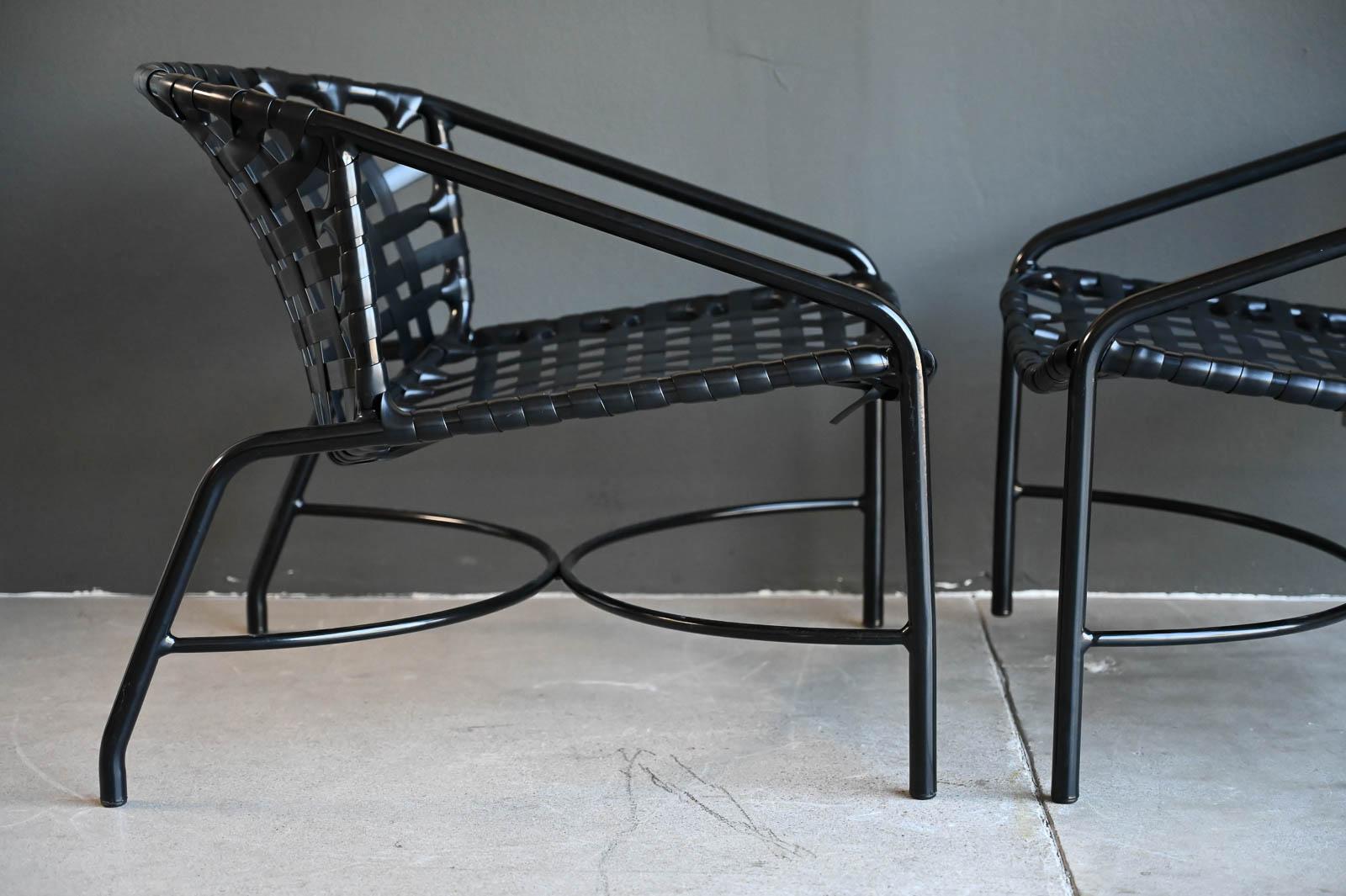 Américain Paire de fauteuils de salon Tadao Inouye pour Brown Jordan Kantan, vers 1960 en vente