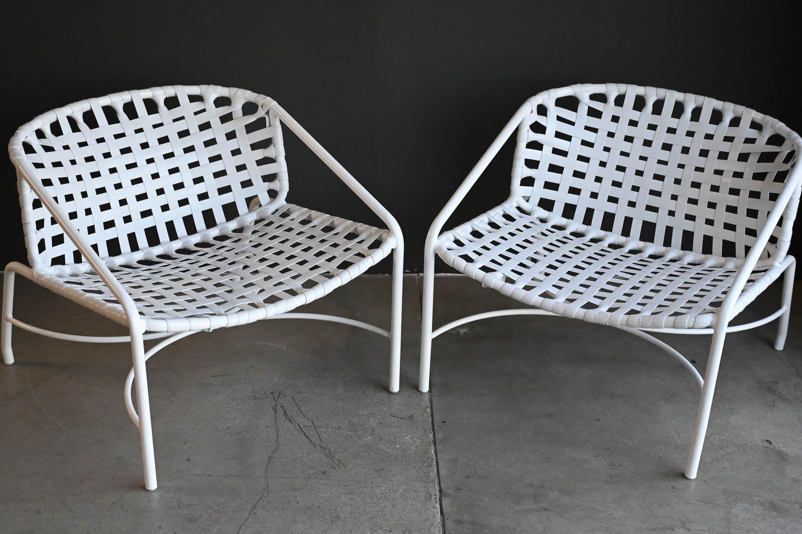 Milieu du XXe siècle Paire de fauteuils de salon Tadao Inouye pour Brown Jordan Kantan, vers 1960 en vente