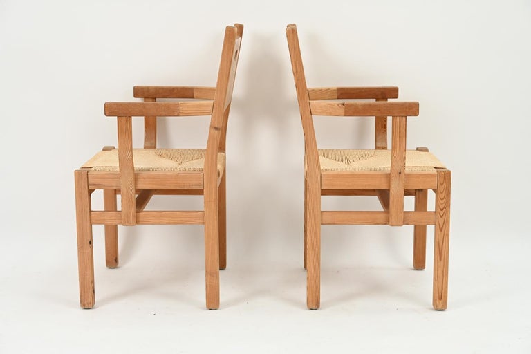 Pair of Tage Poulsen for Gm Mobler Pine Armchairs For Sale 2