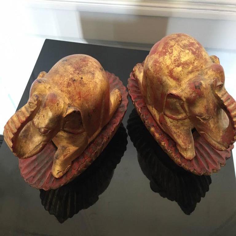 Mid-20th Century Pair of Taï Boxes Representing Elephants For Sale