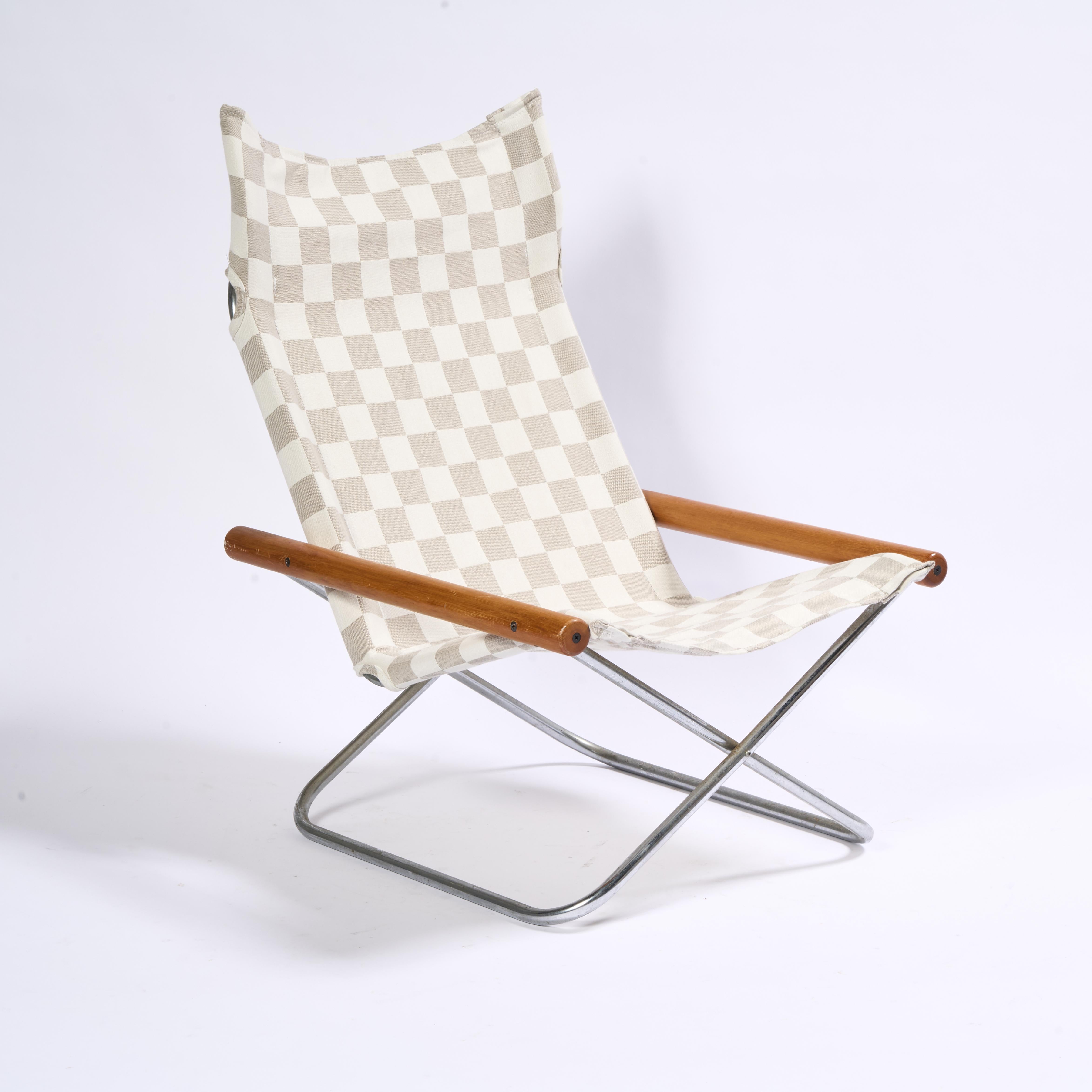 Mid-Century Modern Paire de chaises et d'ottomans Takeshi Nii, Japon, vers 1950 en vente