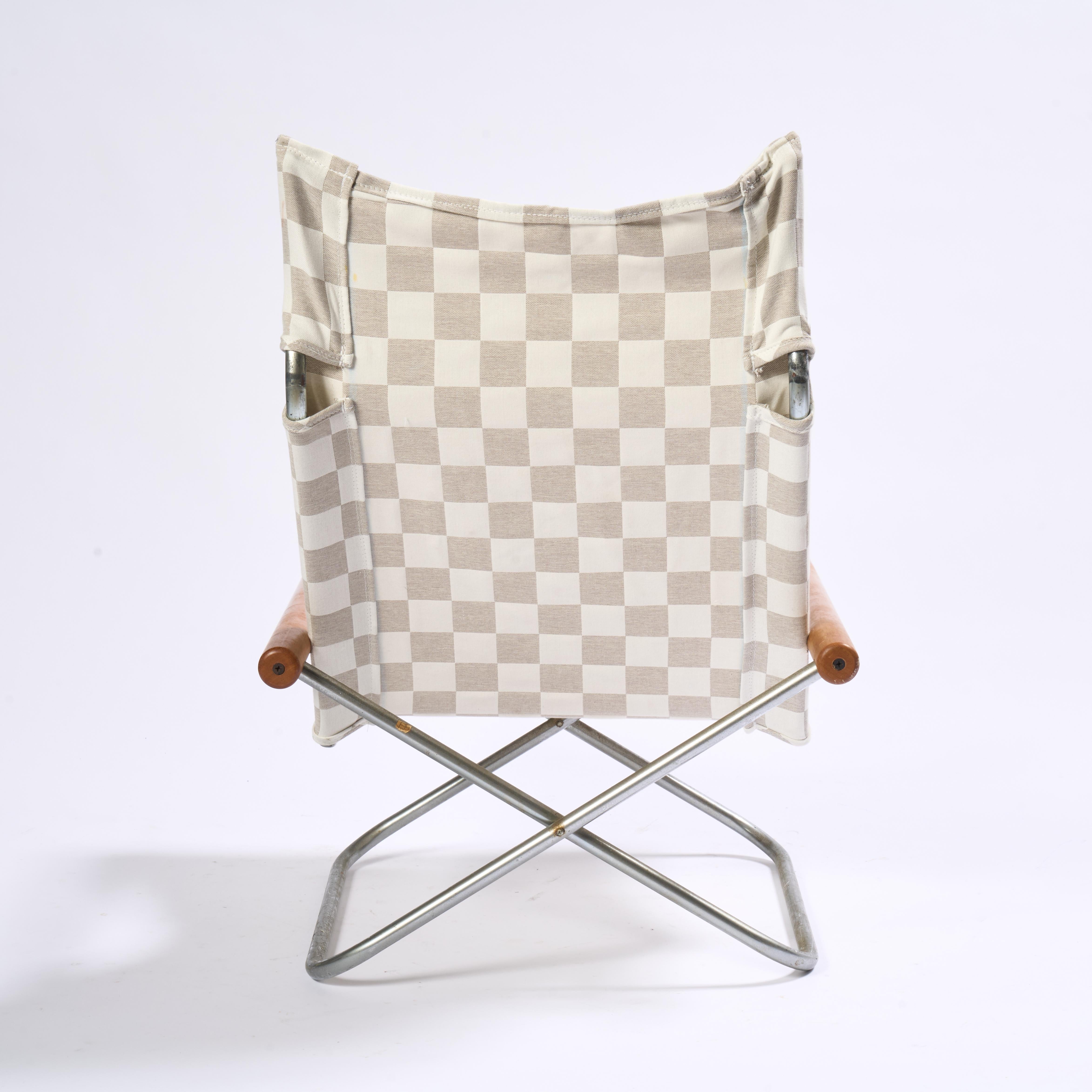 Acier Paire de chaises et d'ottomans Takeshi Nii, Japon, vers 1950 en vente