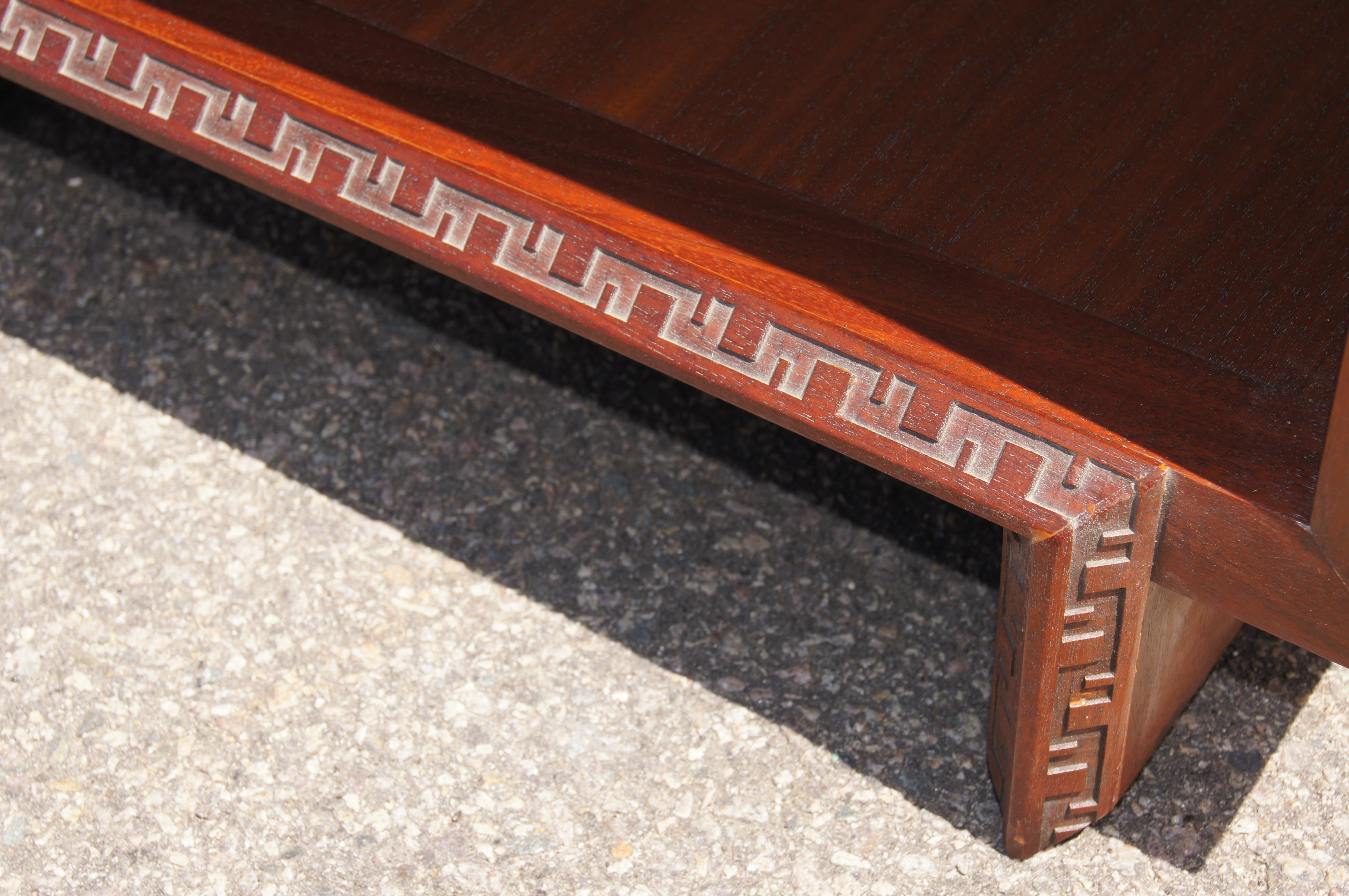 Pair of Taliesin Nightstands by Frank Lloyd Wright for Heritage-Henredon In Good Condition In Dorchester, MA