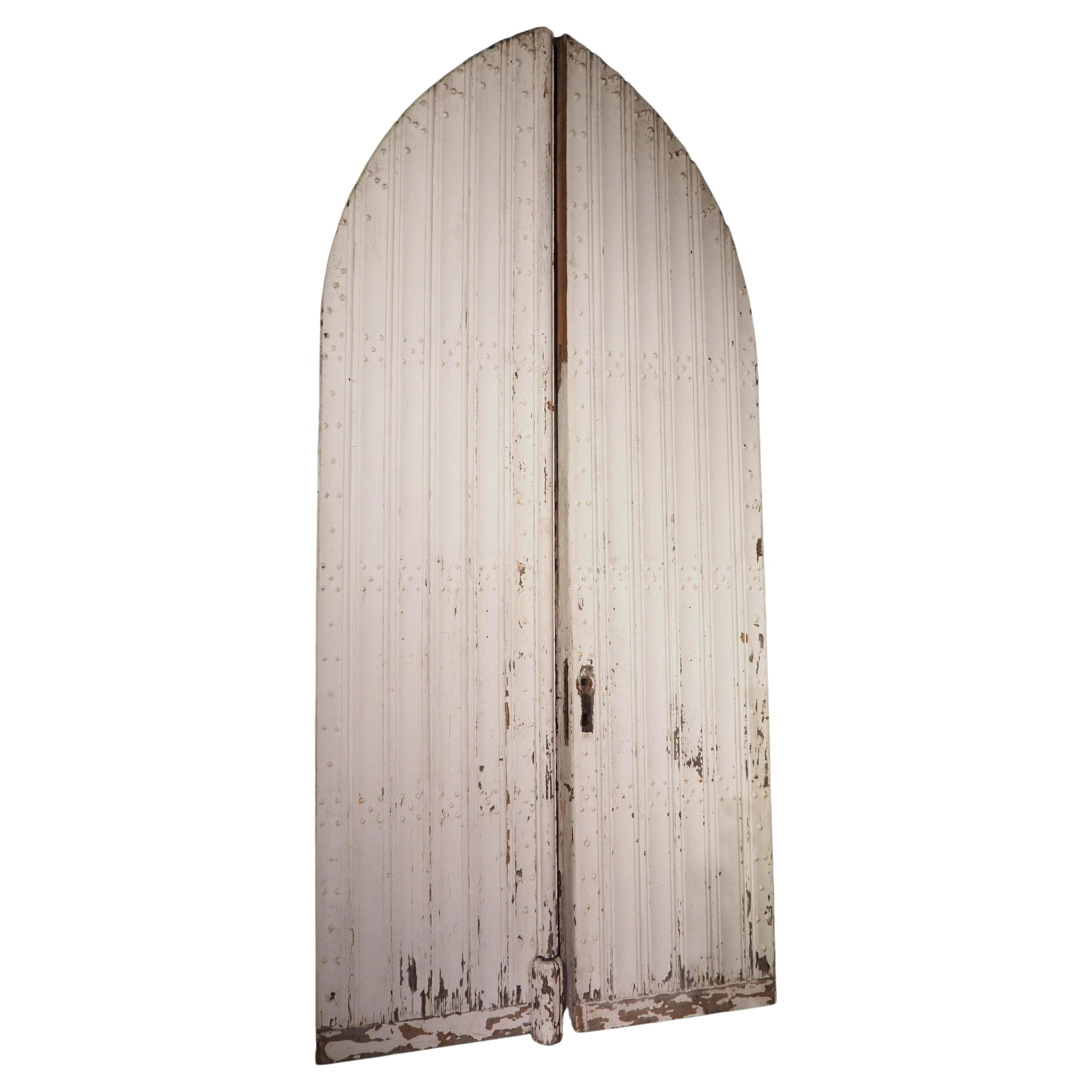 Pair of Tall 19th Century Chapel Doors from Belgium For Sale