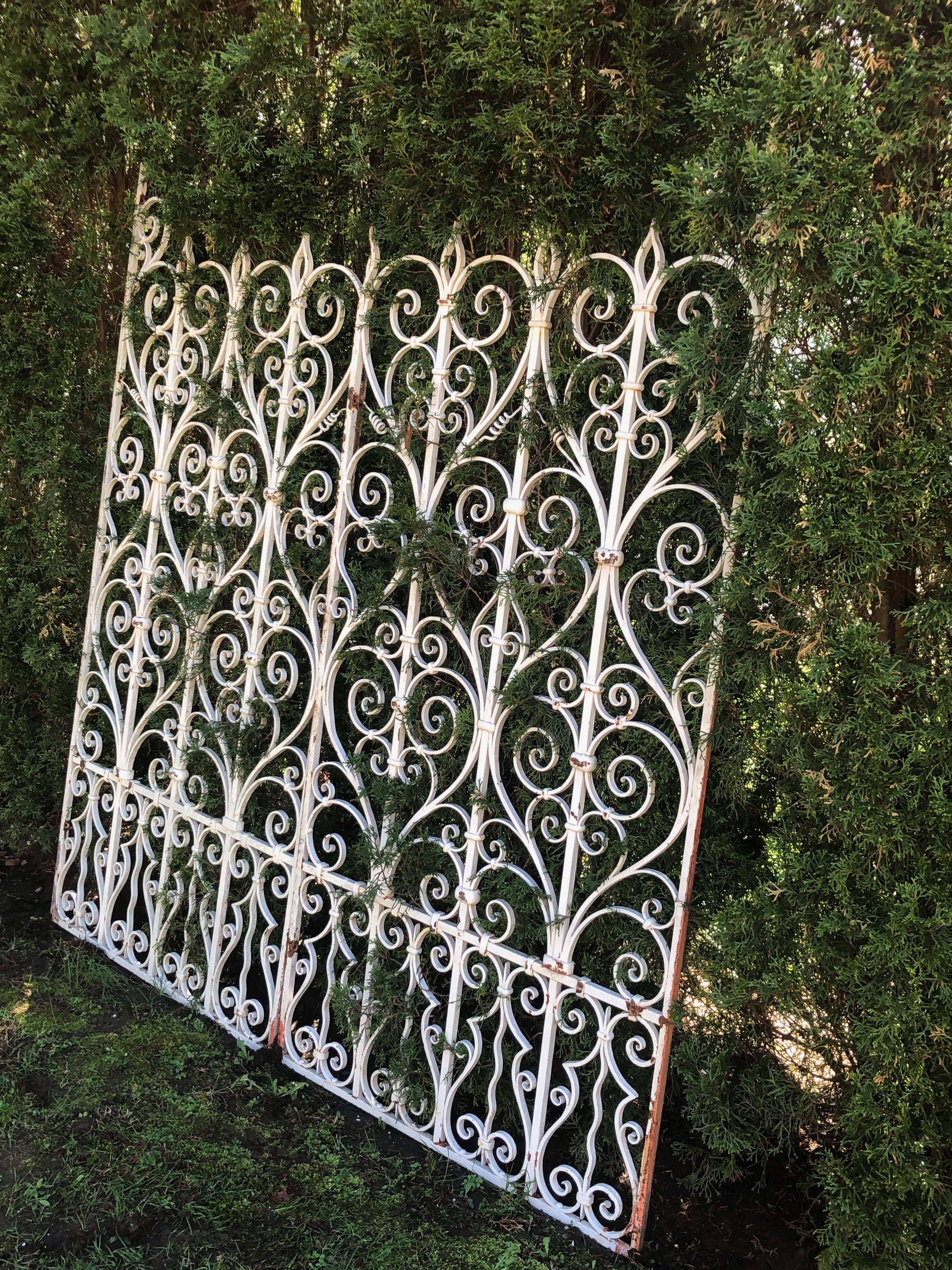 tall wrought iron gates
