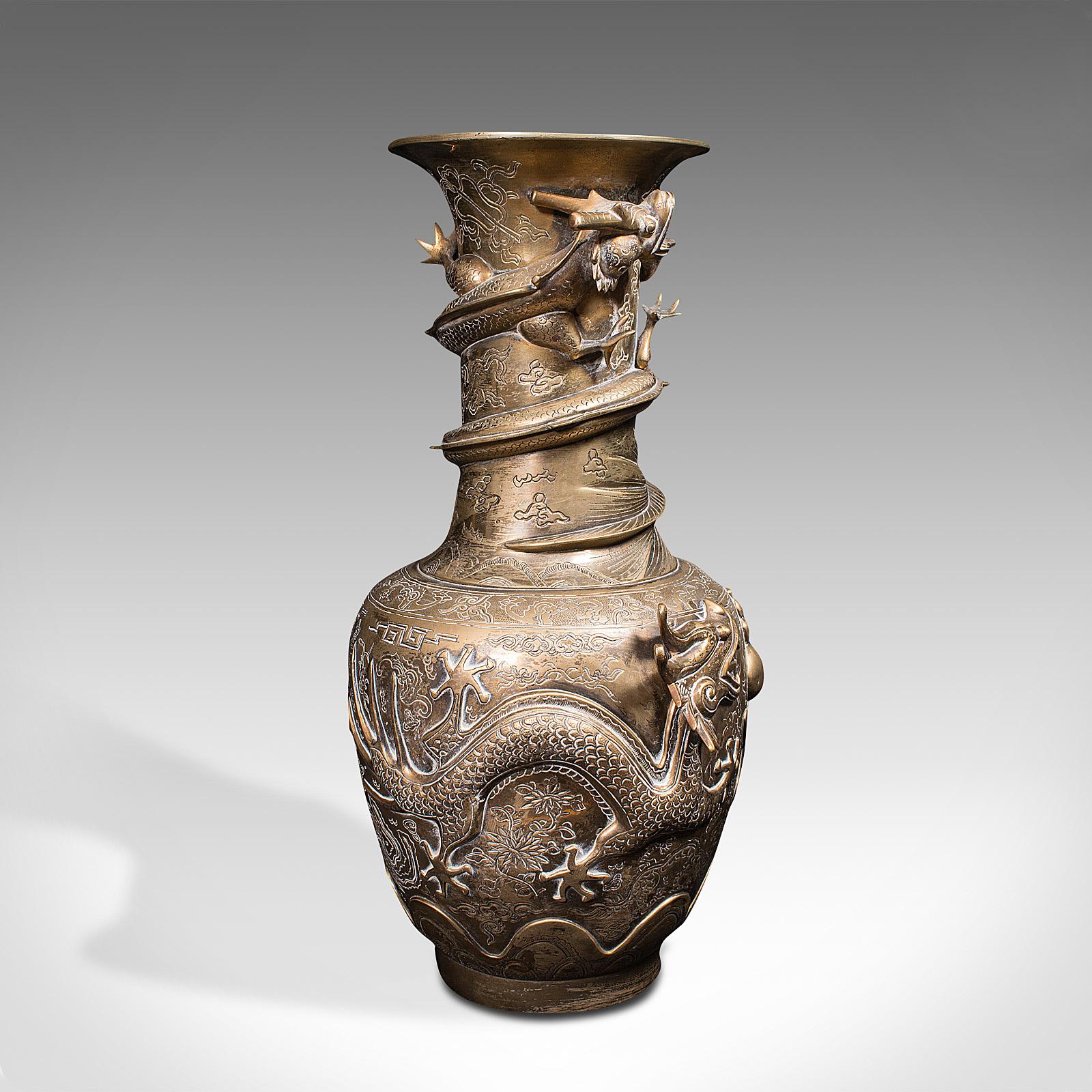 antique chinese brass vase