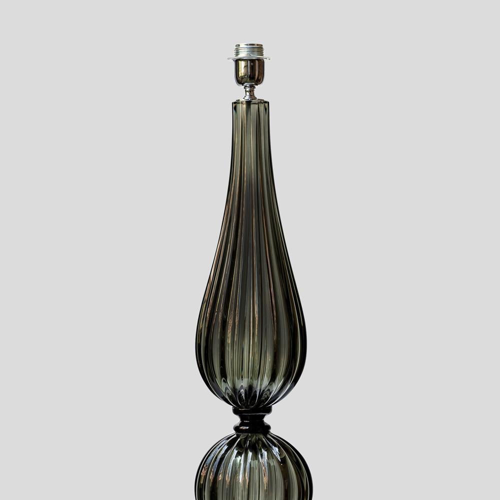 Paire de lampes de table en verre soufflé de Murano par Alberto Dona en vente 1