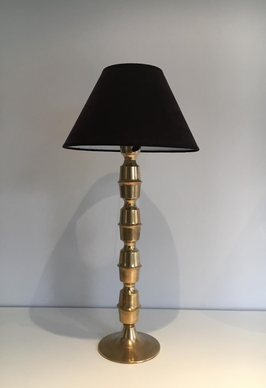 Pair of Tall Brass Table Lamps, circa 1960 9