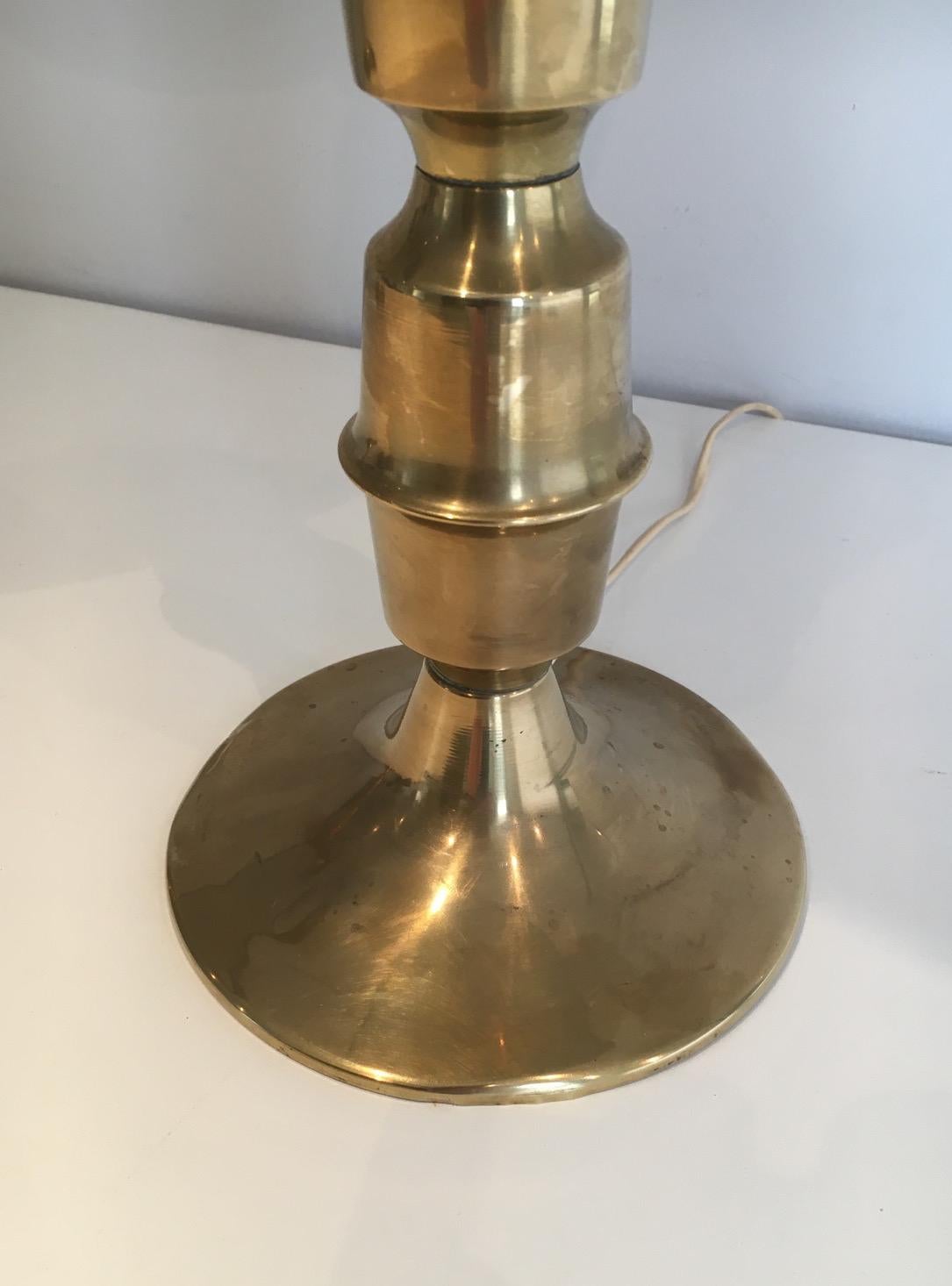 Pair of Tall Brass Table Lamps, circa 1960 10