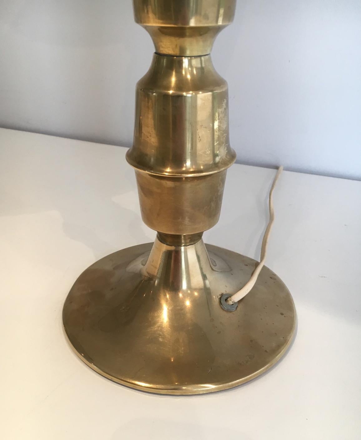 Pair of Tall Brass Table Lamps, circa 1960 11