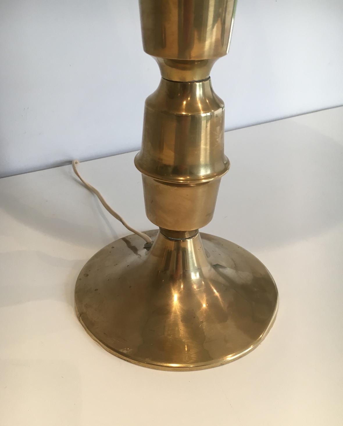 Pair of Tall Brass Table Lamps, circa 1960 1