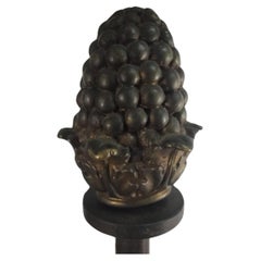 Pair of Tall Bronze Egyptian Revival Candelabra Style Table Lamps C1900