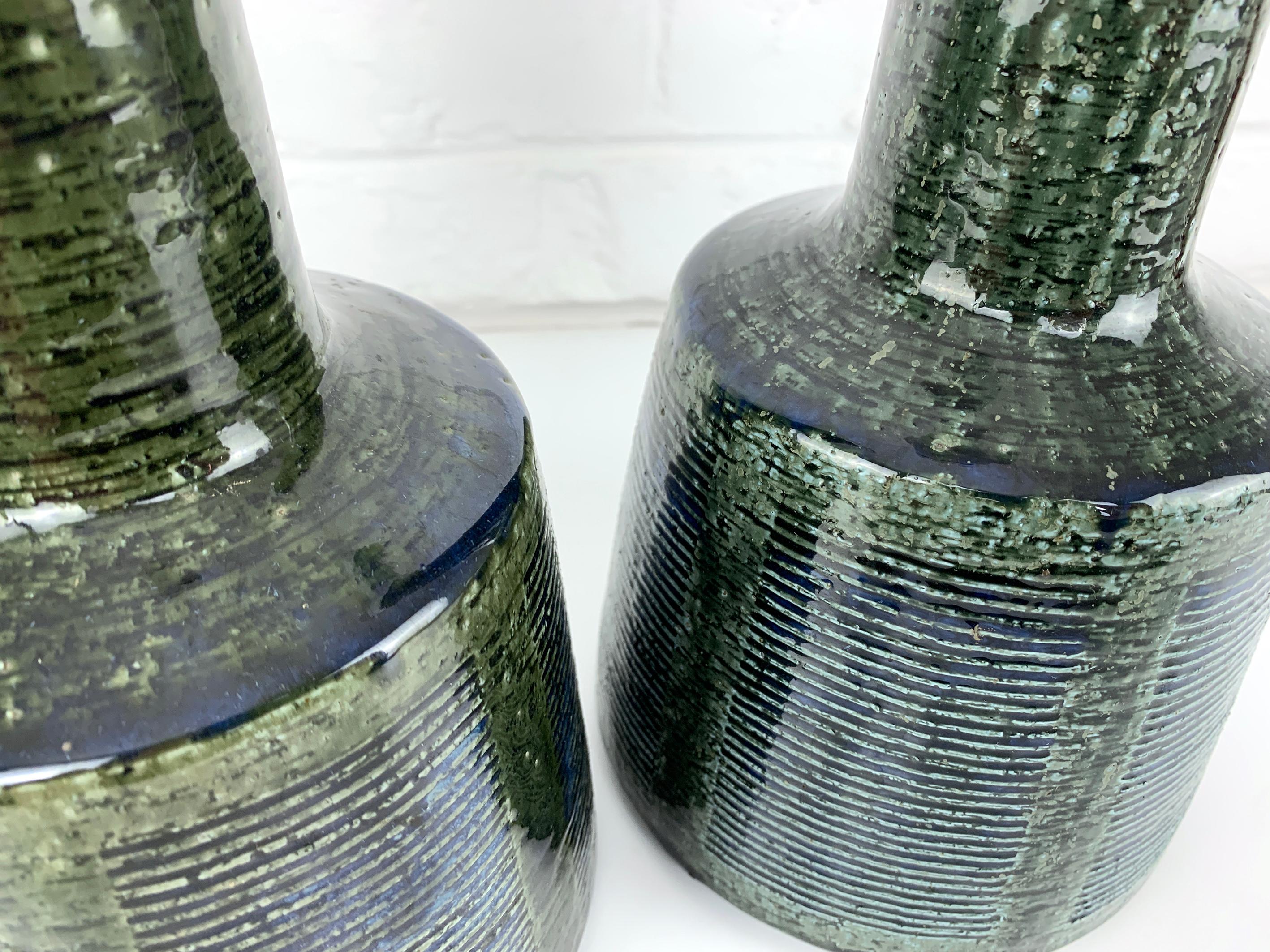 Pair of Tall Ceramic Table Lamps by Palshus, Design by Esben Klint for Le Klint 11