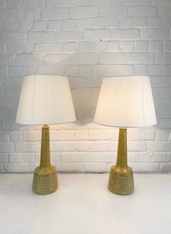 Pair of Tall Ceramic Table Lamps by Palshus, Design by Esben Klint for Le Klint