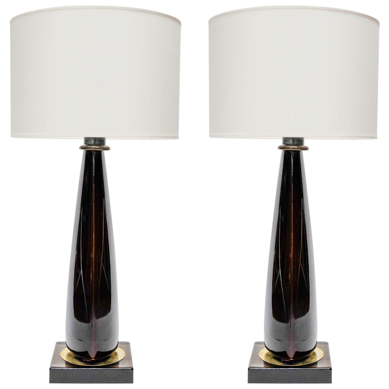 Tall Glass Bedside Lamps Shop, 57% OFF | edetaria.com