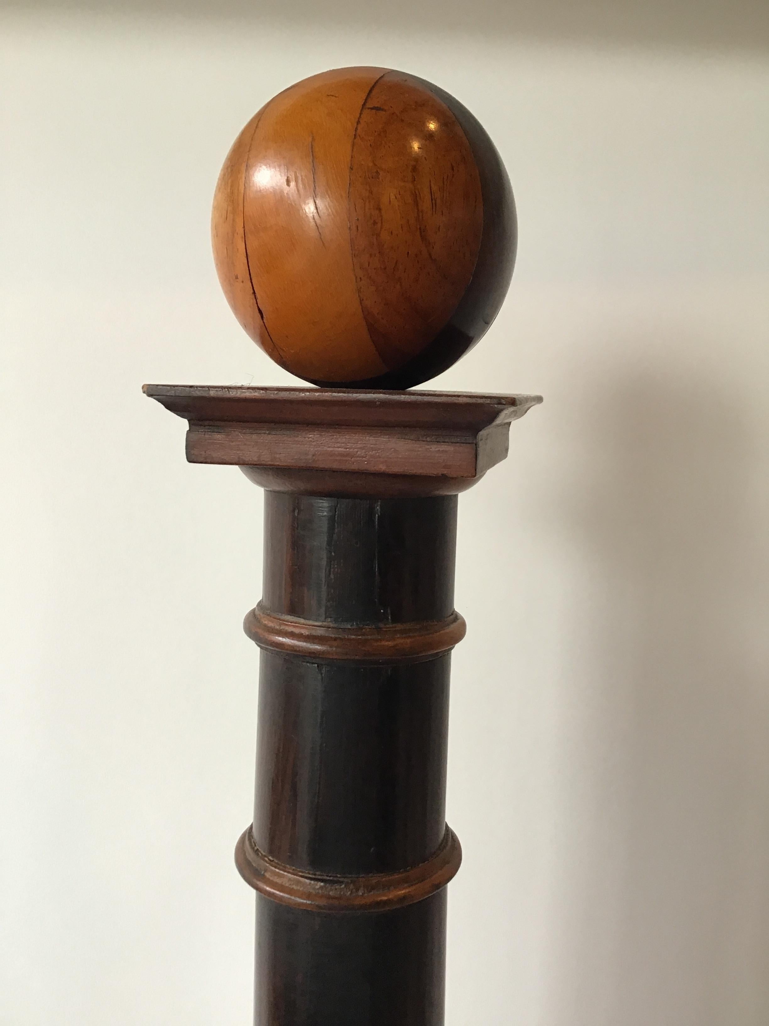 Pair of Tall Decorative Wood Columns 2