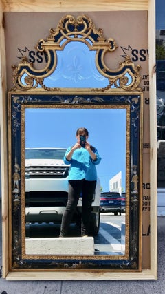 Pair of Tall Designer Chinoiserie Mirrors