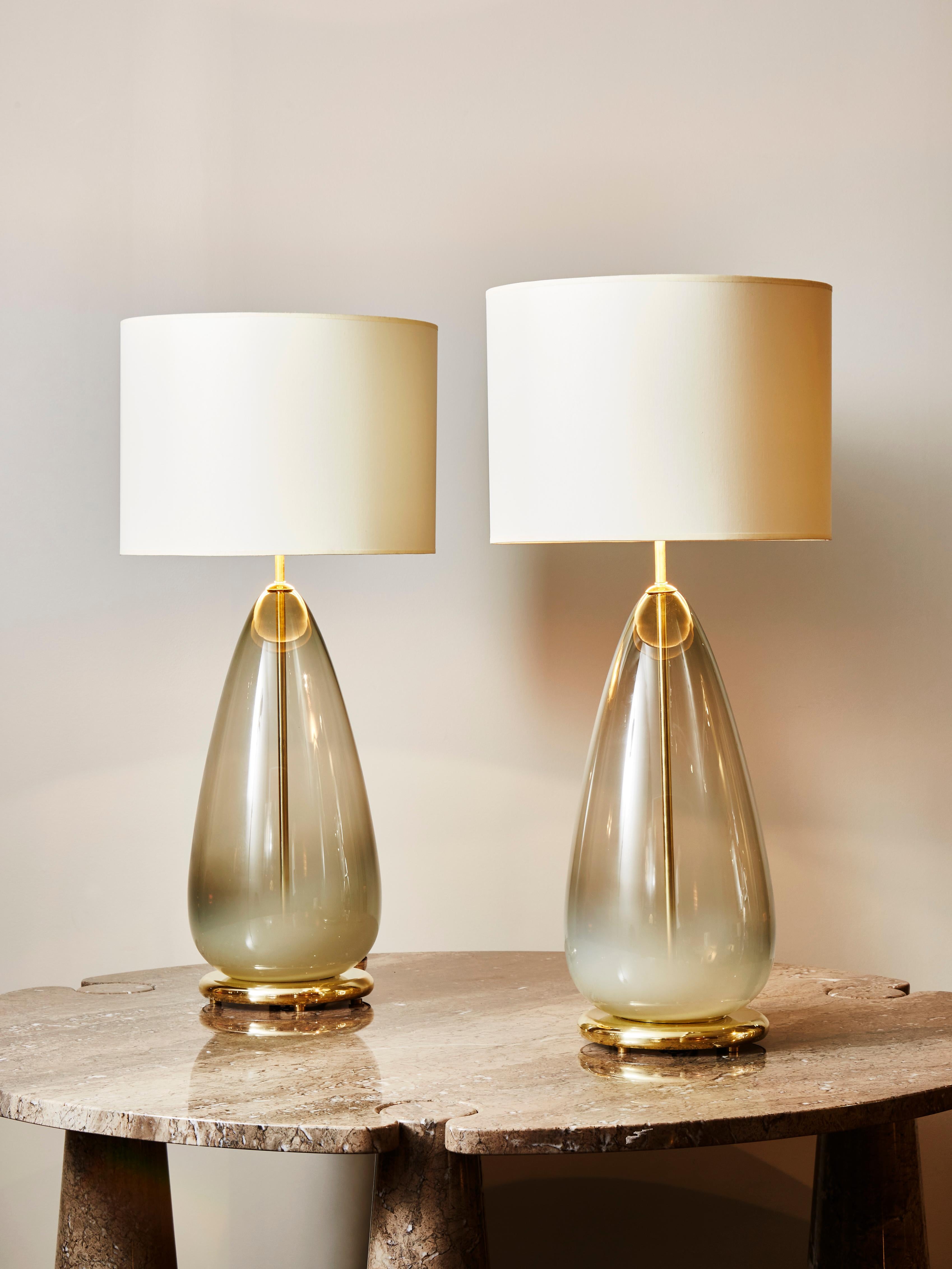 tall glass table lamps