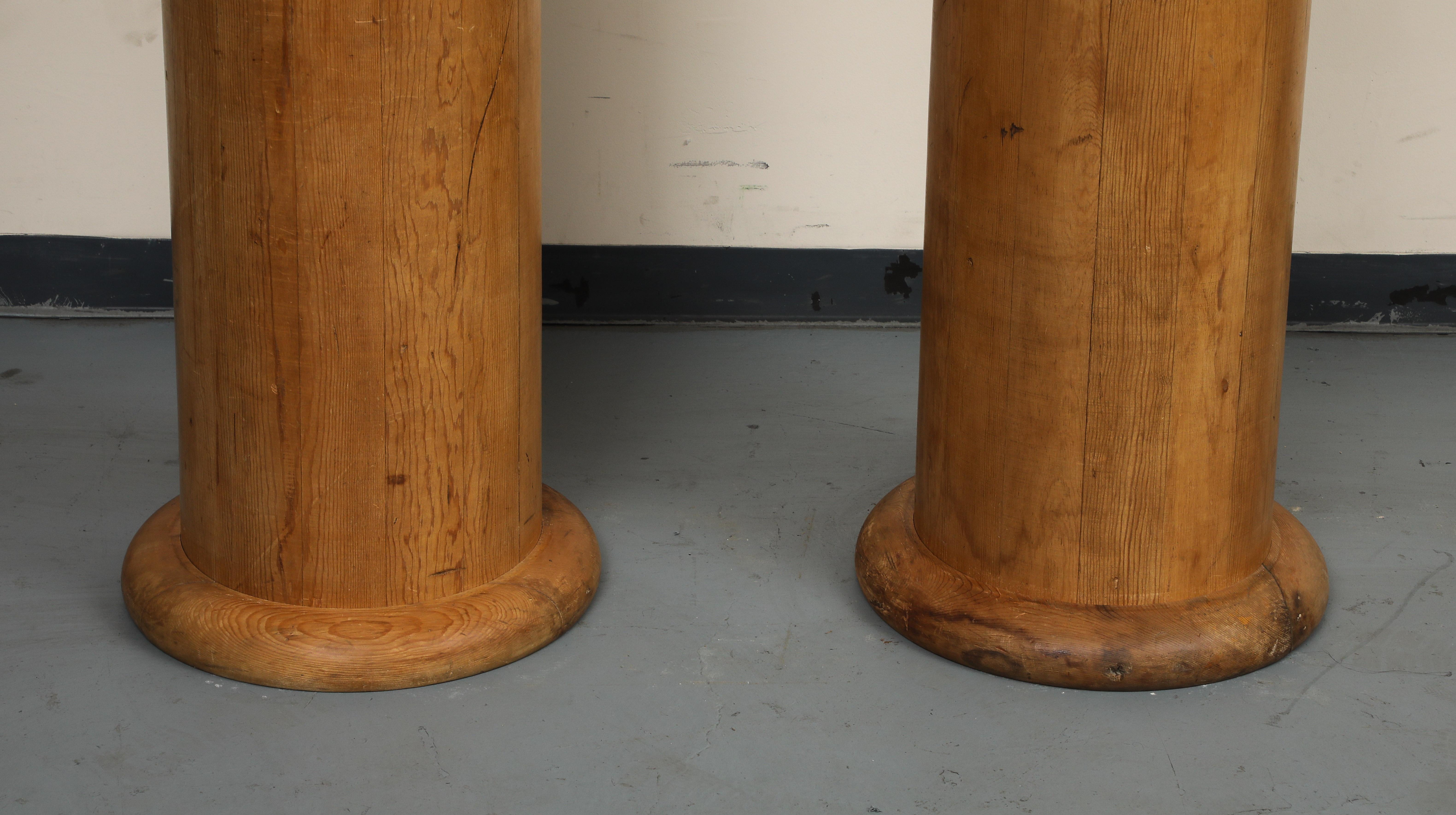 Pair of Tall Fluted Decorative Wood Columns, c. 1930 in vendita 13