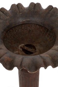 Pair of Tall French Cast Iron Garden Planters, circa 1890