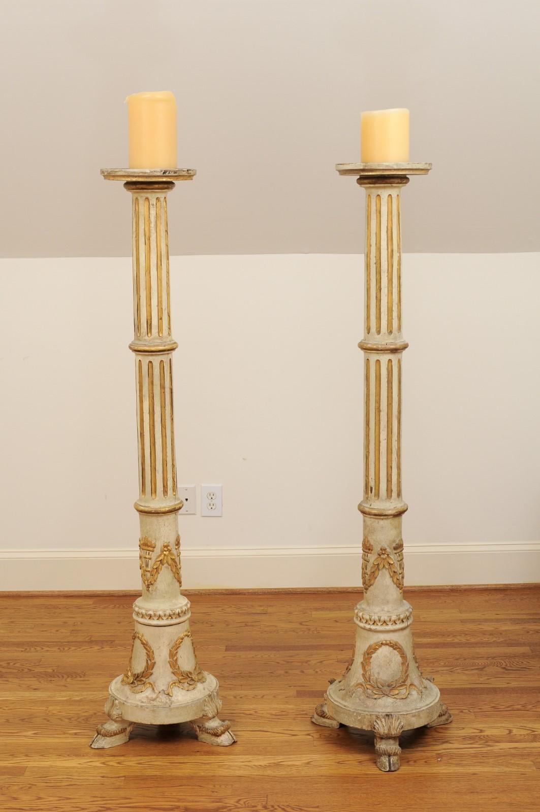 36 inch floor candle holders