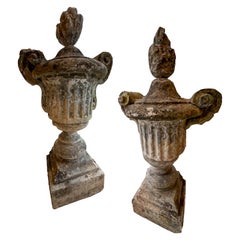 Pair of Tall Garden Finials, 17th Century