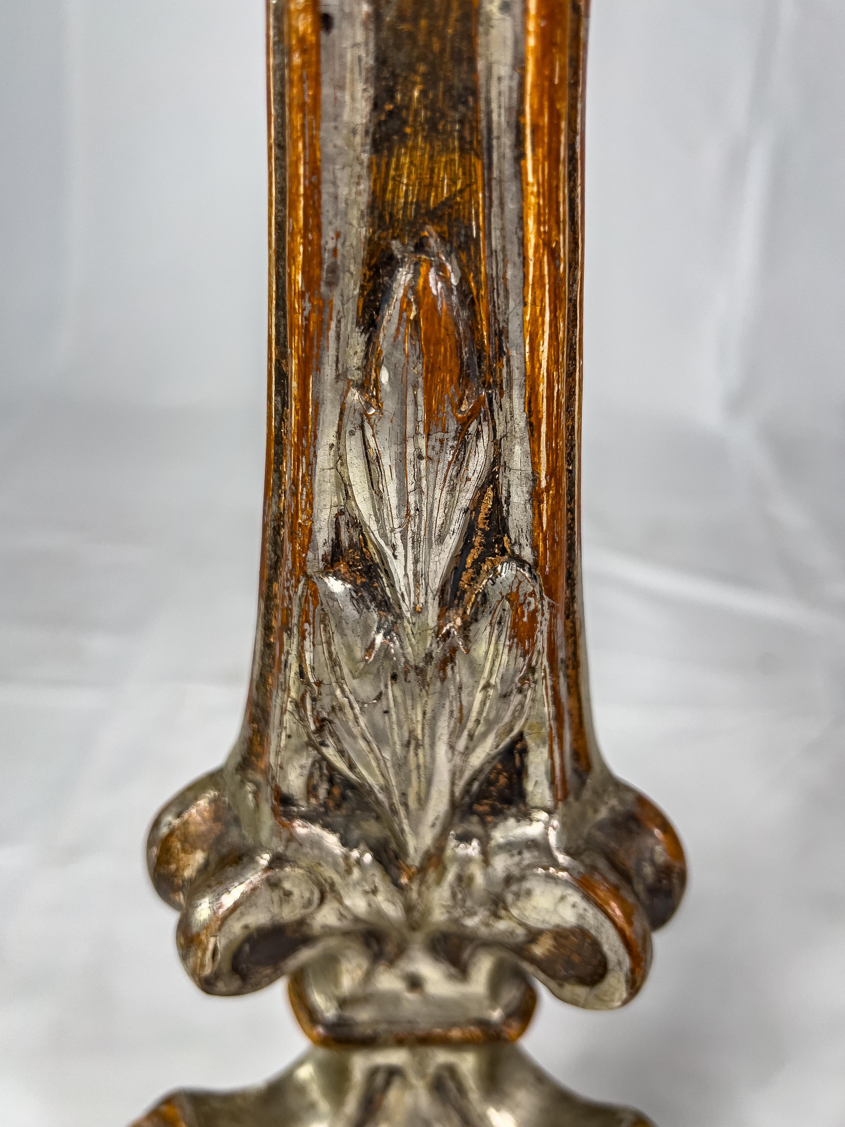 Pair of Tall Italian 19th c. Candlesticks 5