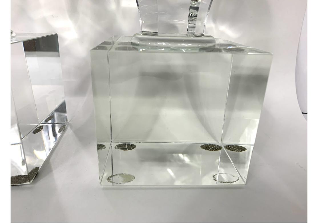 Pair Of Tall Lead Crystal Obelisks Attributed To John Richards en vente 6