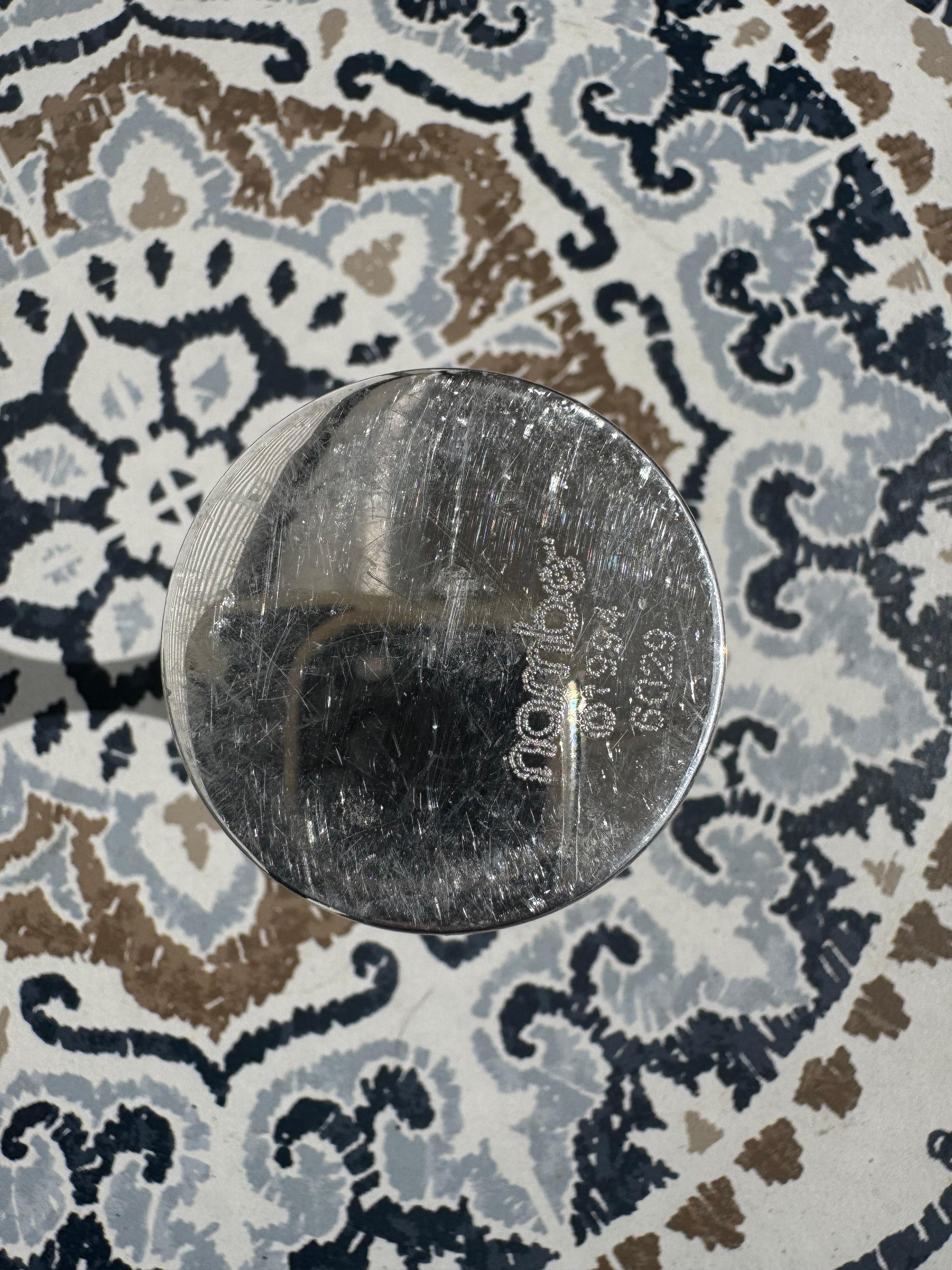 XX secolo Coppia di portacandele alti in alluminio lucido Nambe in vendita