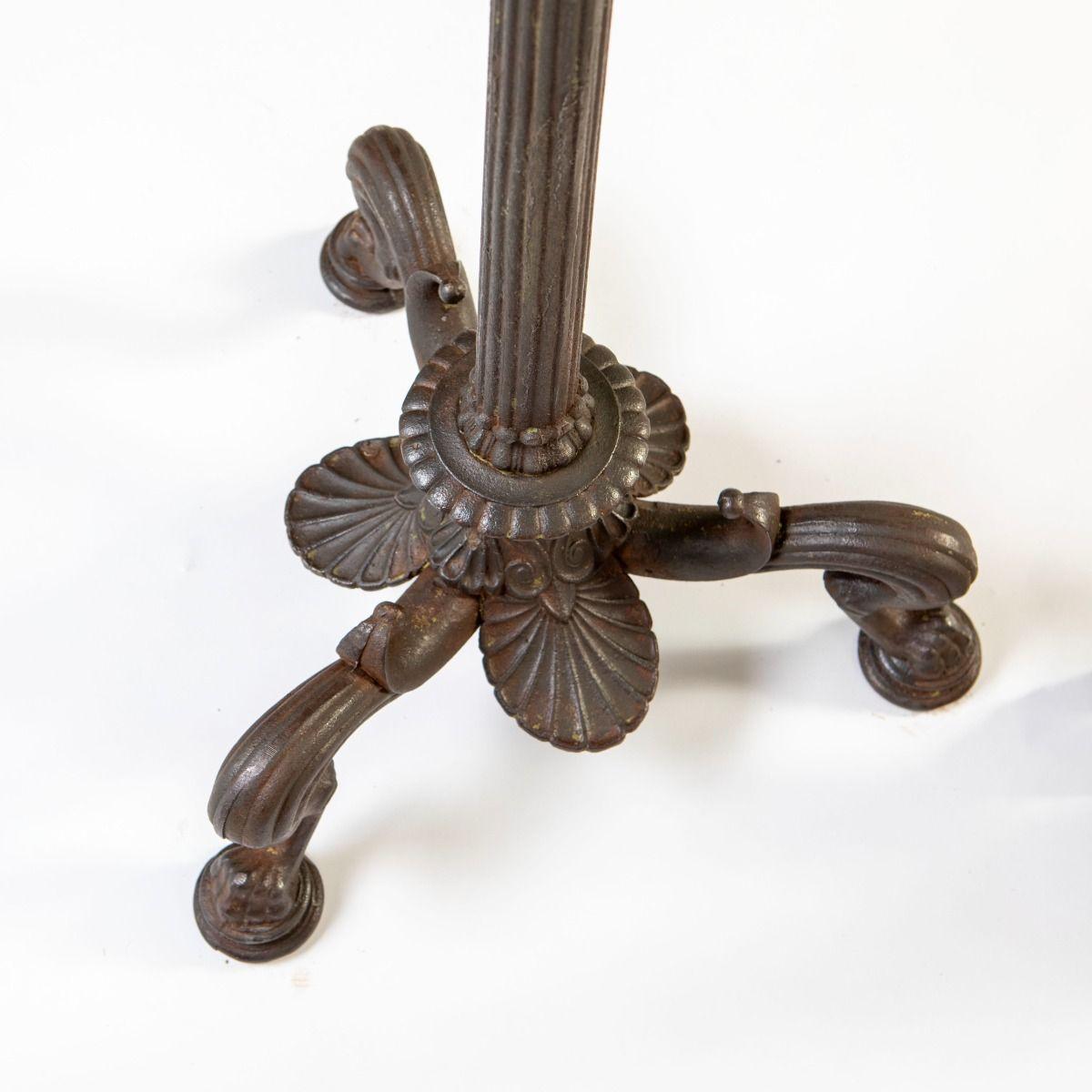 Pair of Tall Neoclassical Wrought Iron Torcheres, Late 1800s, Bindesbøll For Sale 6