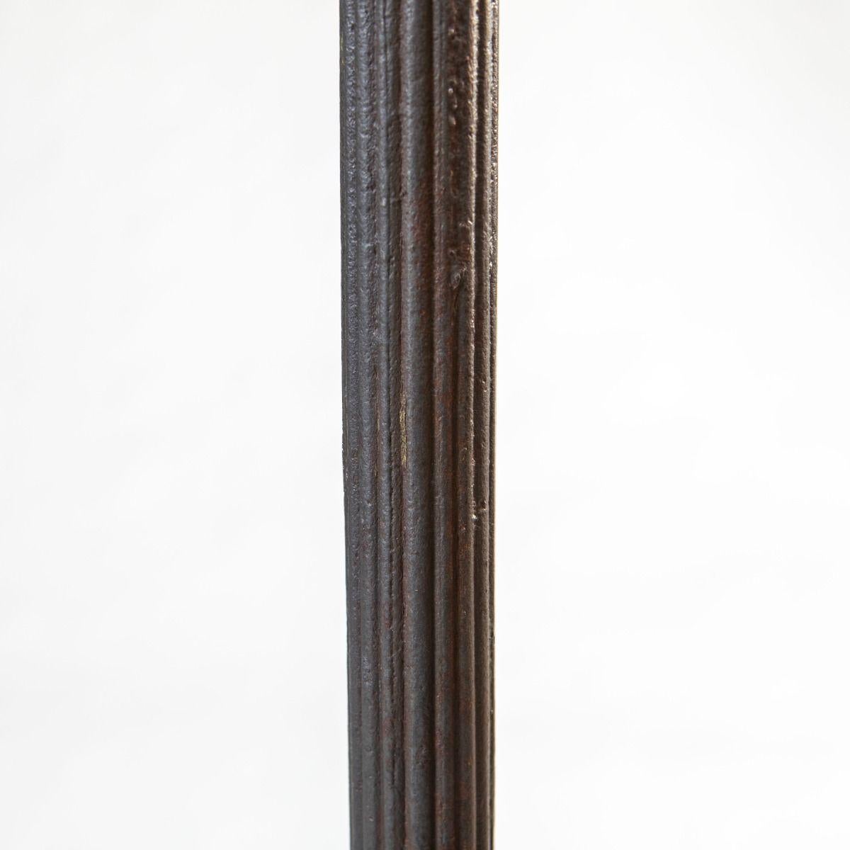 19th Century Pair of Tall Neoclassical Wrought Iron Torcheres, Late 1800s, Bindesbøll For Sale