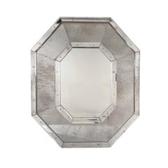 Pair of Tall 'Octogone' Beveled Mirrors by Design Frères