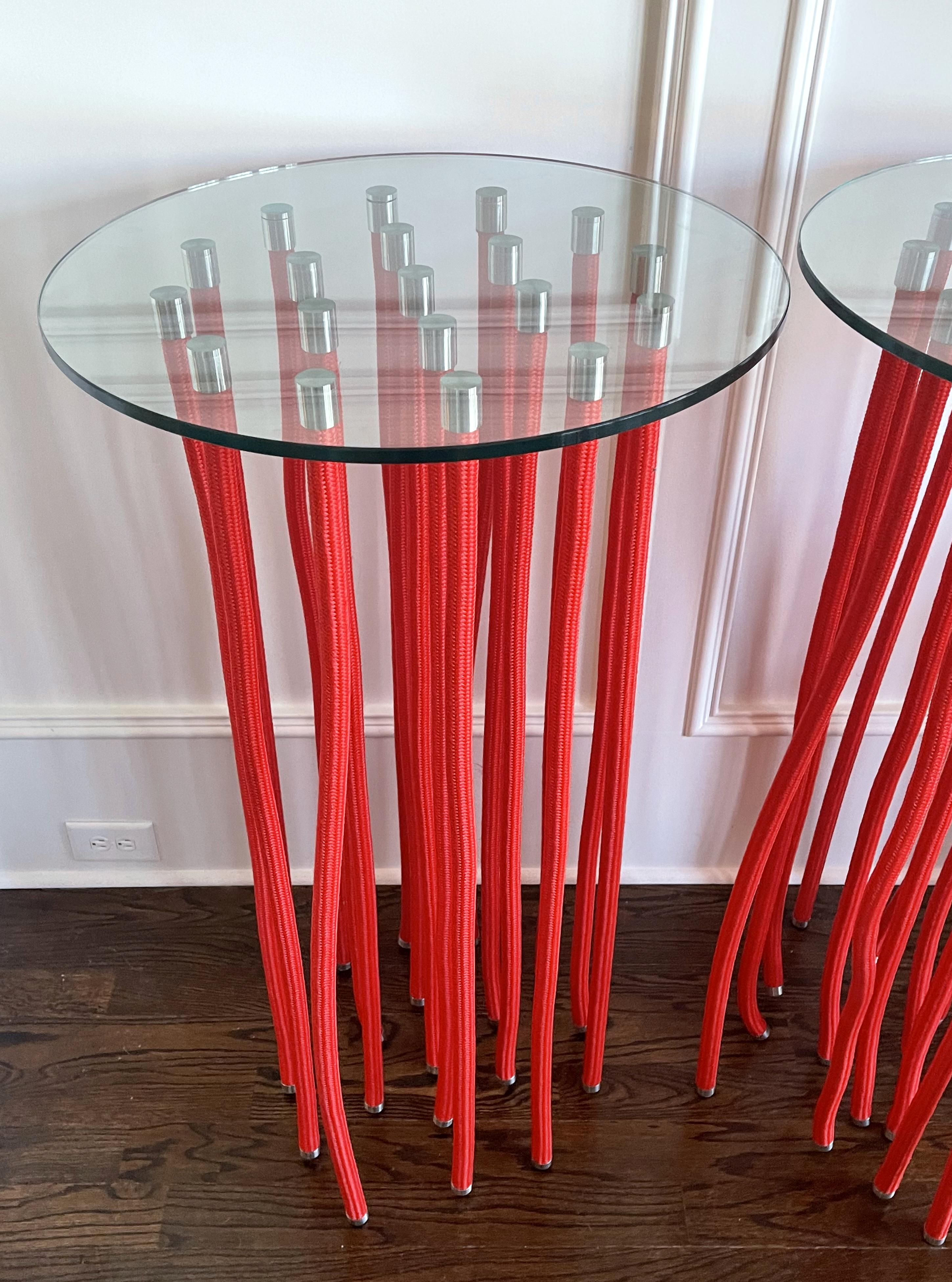 Contemporary Pair of Tall ORG tables by Fabio Novembre for Cappellini For Sale