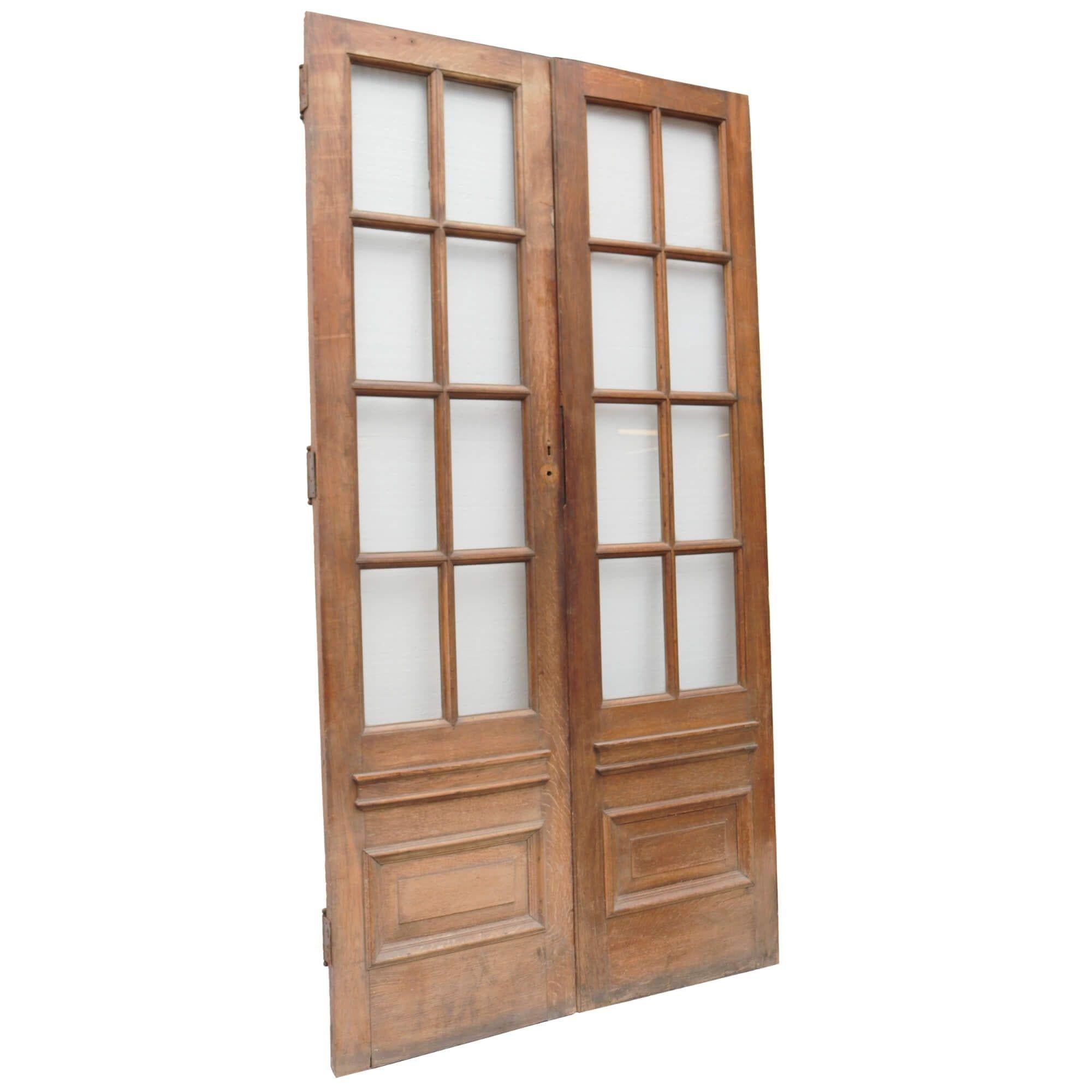 partly glazed door